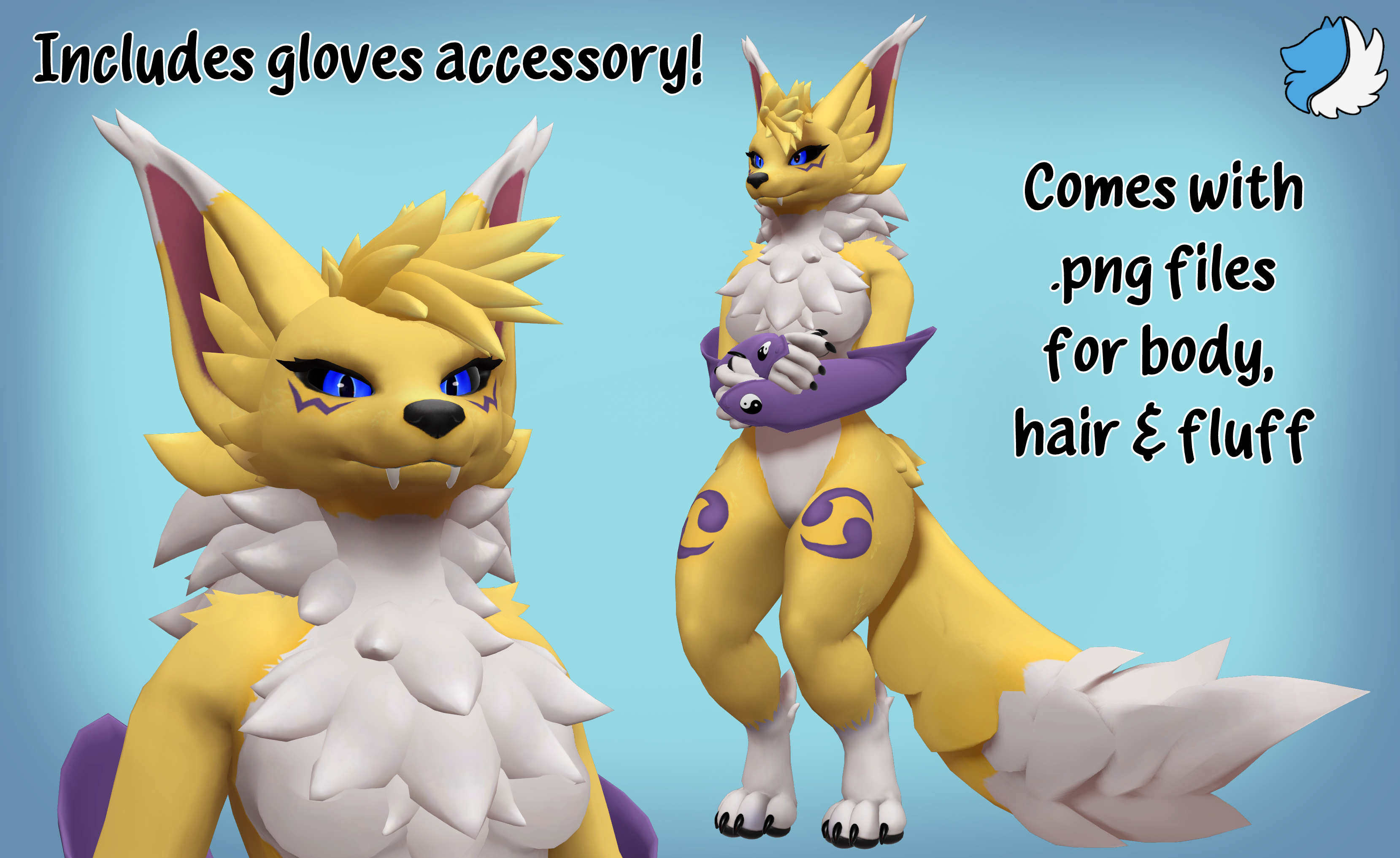 Digital Fox- Vulper Texture and Accessory Pack