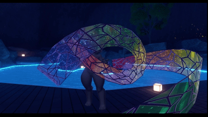 Stained Glass Ribbon - Flow Toy