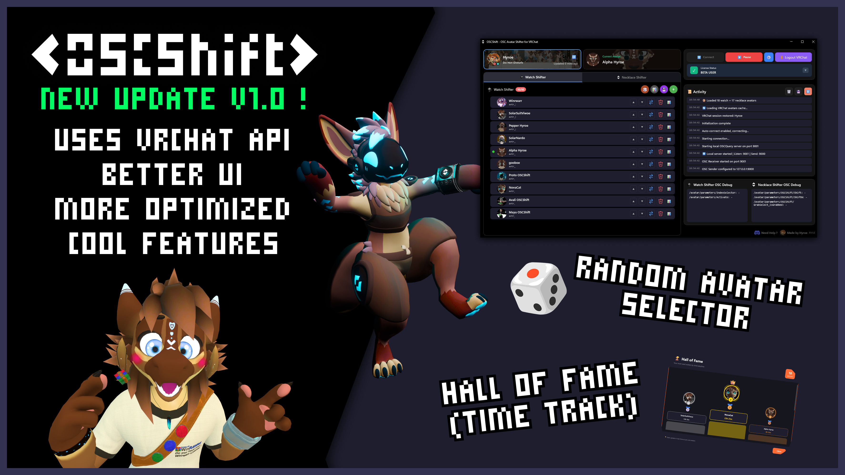 ๐OSCShift - VRChat OSC Asset