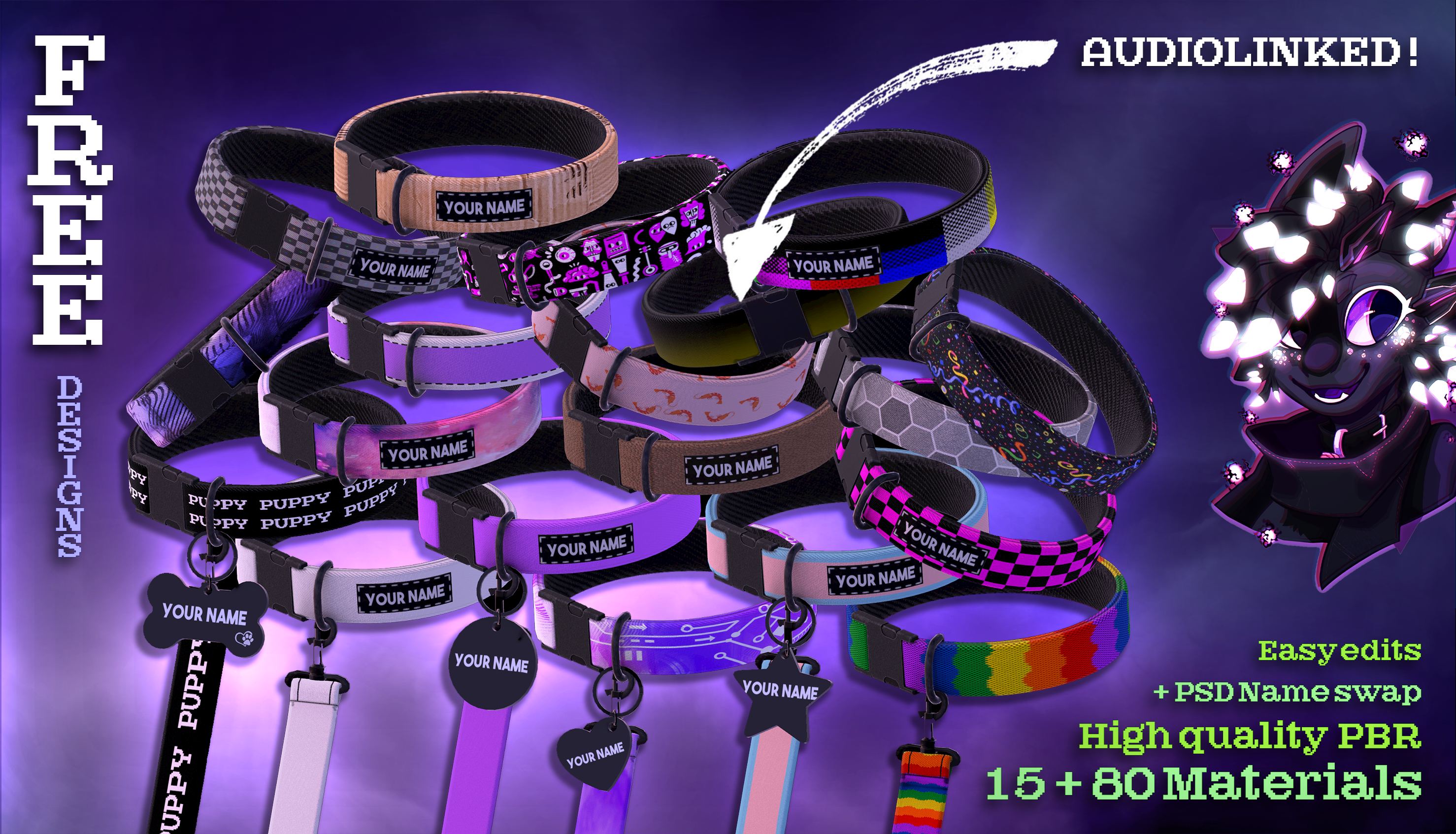 CHIRP Collar Megapack (+ OSC Leash & Bracelets + Pride Pack)
