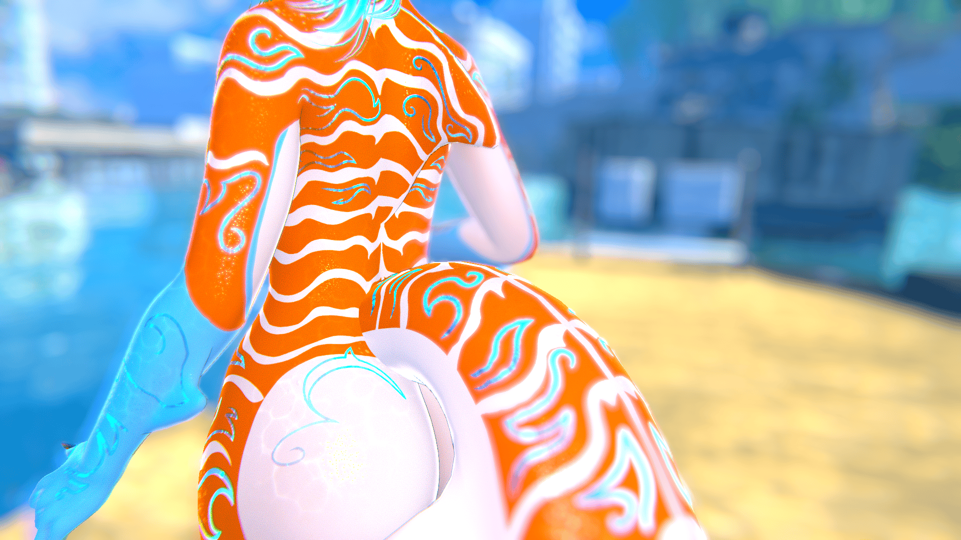 Tropical Waves Sashimi Shark - Calypso Texture and Emission Map