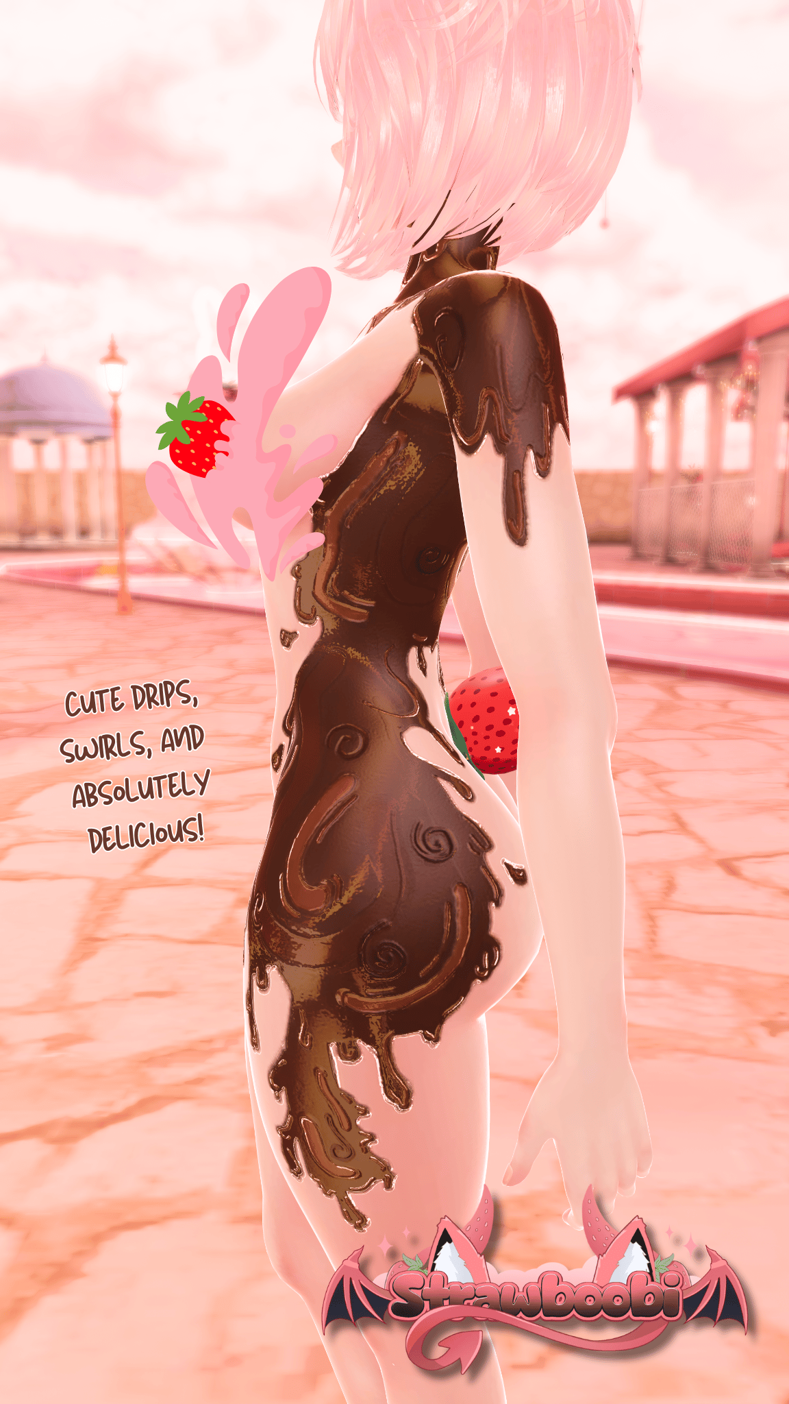 ๐ CHOCOLATE SAUCE TEXTURE ๐ VRBASE EGIRL ๐