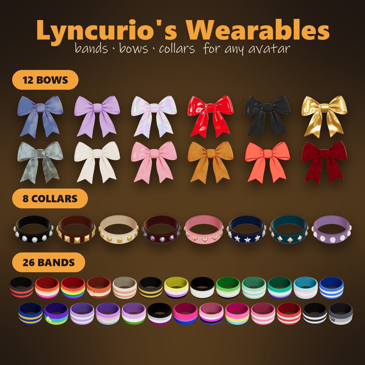 Lyncurio's Wearables: Bands, Bows & Belts for Any Avatar