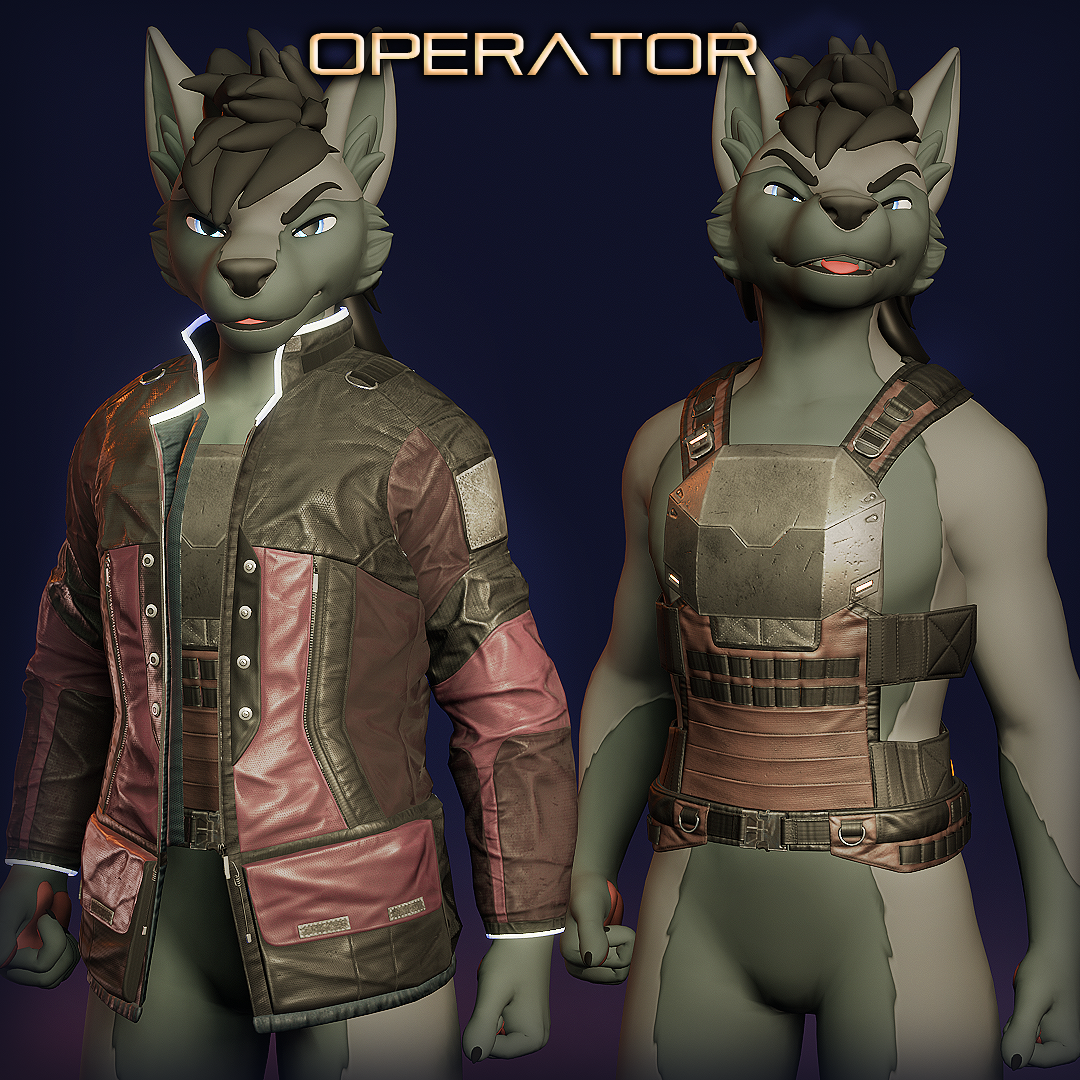 [P.0.E] - Operator Jacket Outfit Set