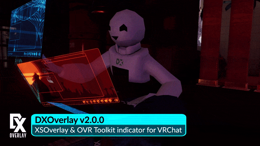 DXOverlay 2.1.1: XSOverlay & OVR Toolkit Indicator for VRChat