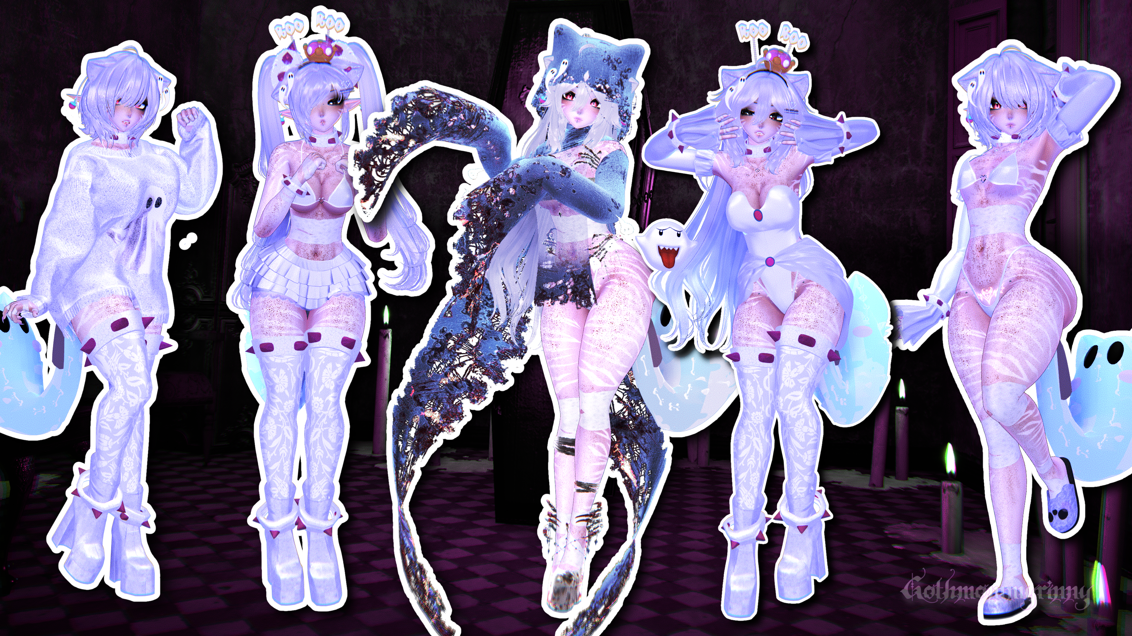 Boosie the Ghost PC+Quest+VRCFT+Femboy