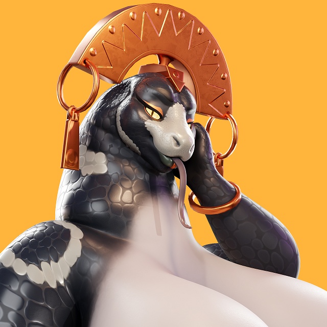 Ample Anaconda | VRC Avatar + Animation Model
