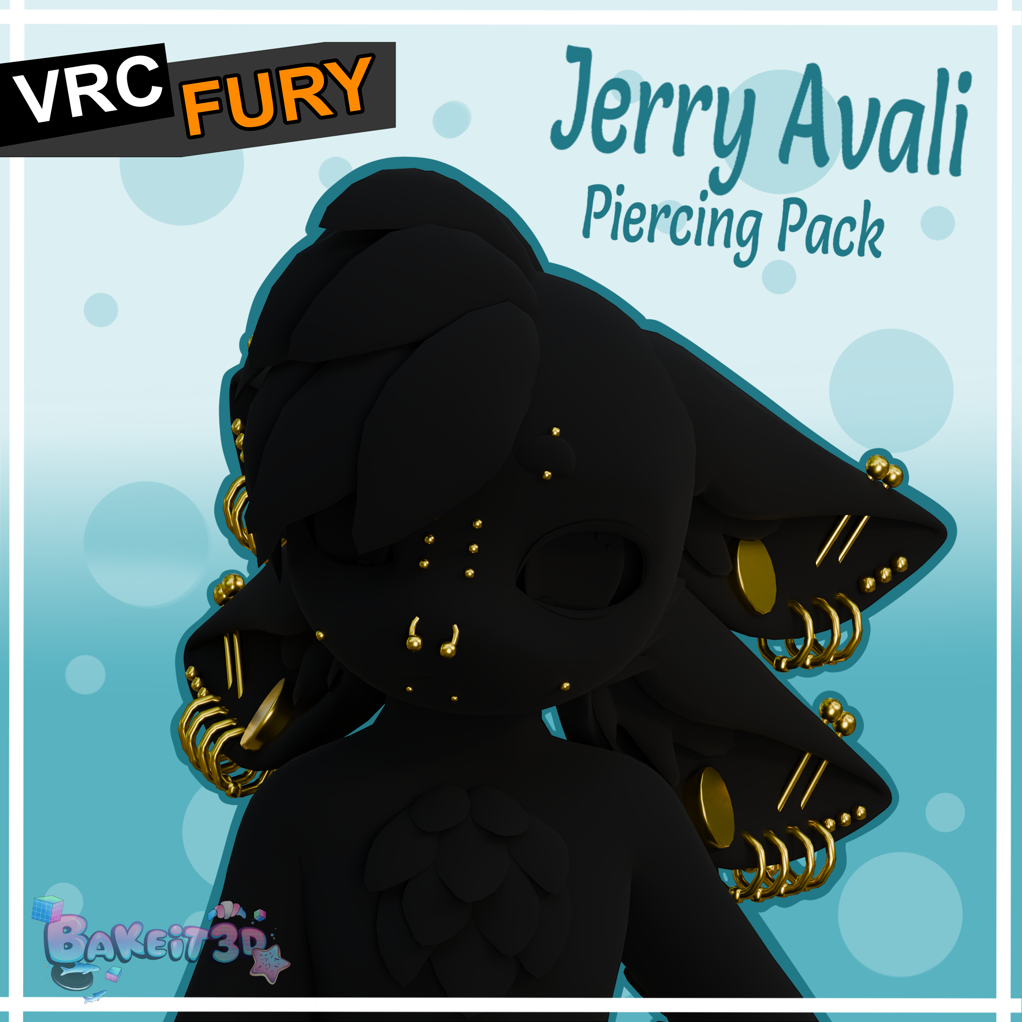 Jerry Avali Piercing Pack (VRCFURY)