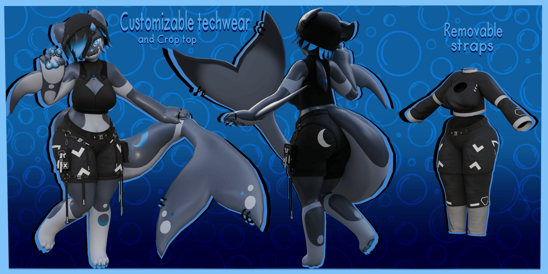 Kailani the Dolphin V2 (Vrchat Avatar)