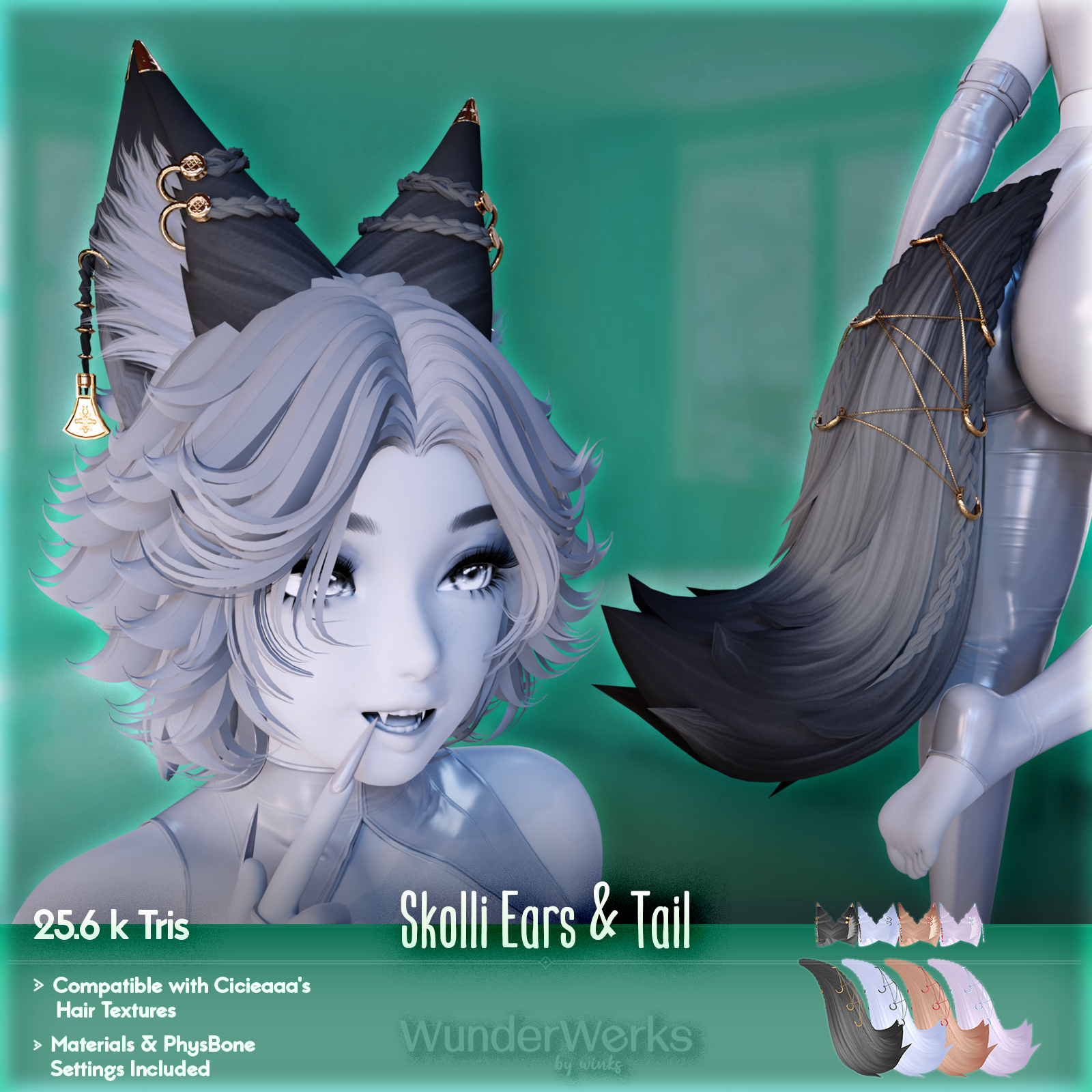 Skolli Ears & Tail