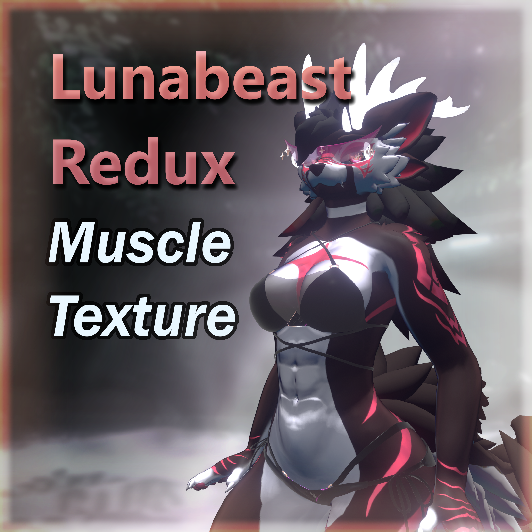 Lunabeast Redux - Muscle Texture Map (Normal, AO, Decal)