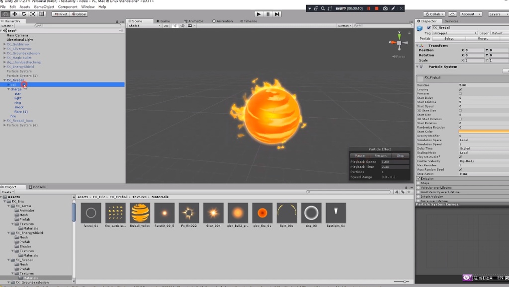 Unity Game VFX - Fireball