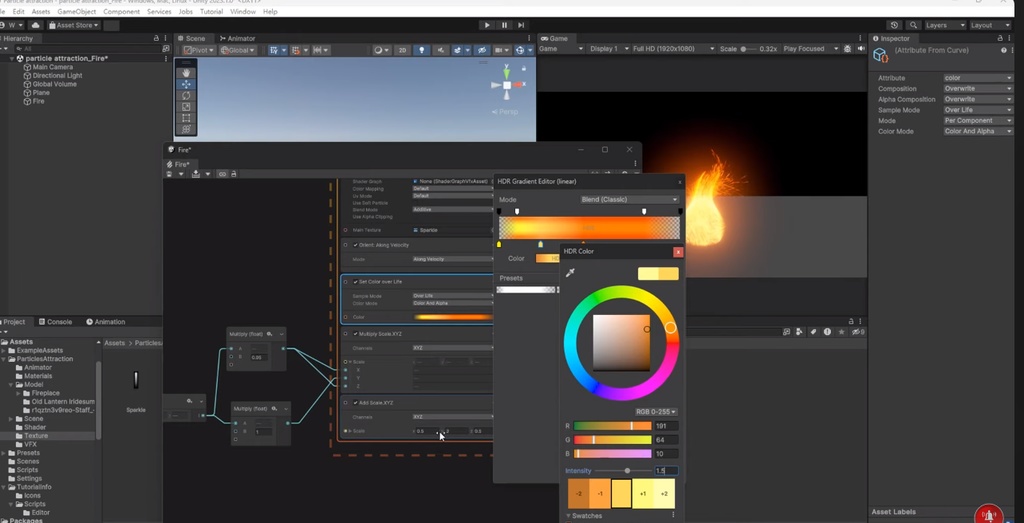 Unity VFX Graph:Particles Attraction