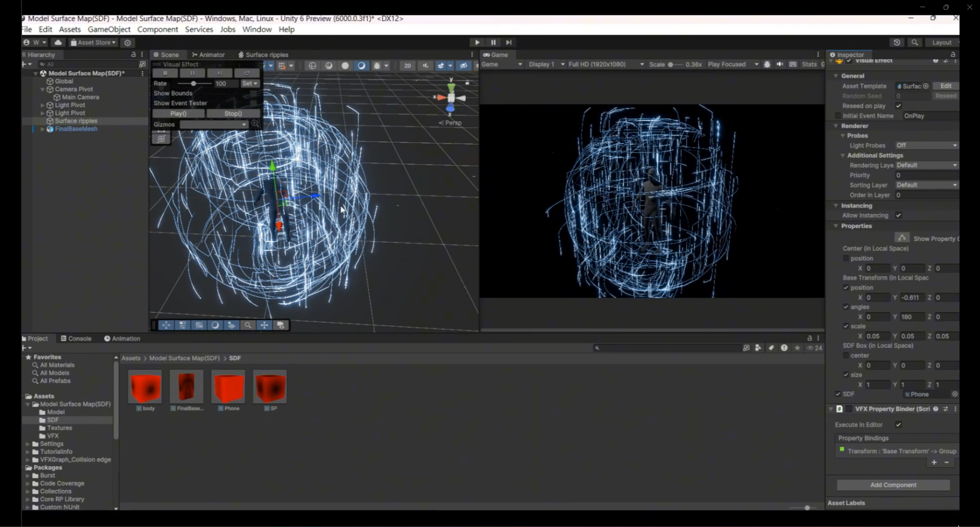 Unity VFX Graph:Collision Edge Line(SDF)