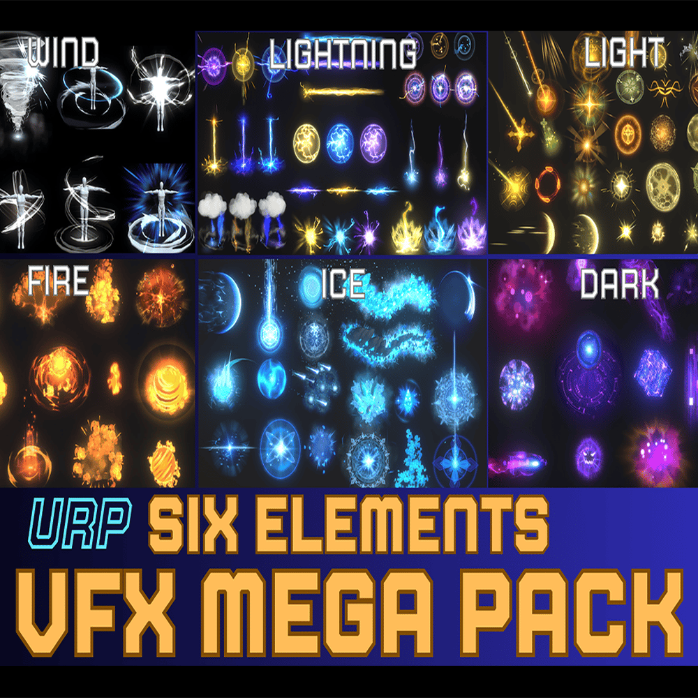 Unity Game VFX - Six Elements VFX Mega Pack(URP)