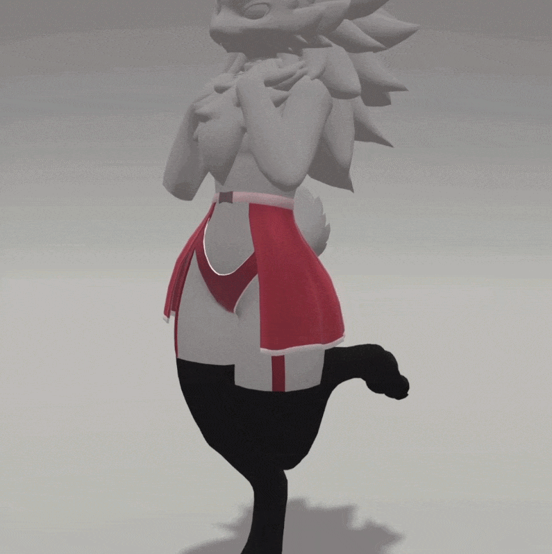 Freaky's Open Front Skirt for the Novabeast Avatar