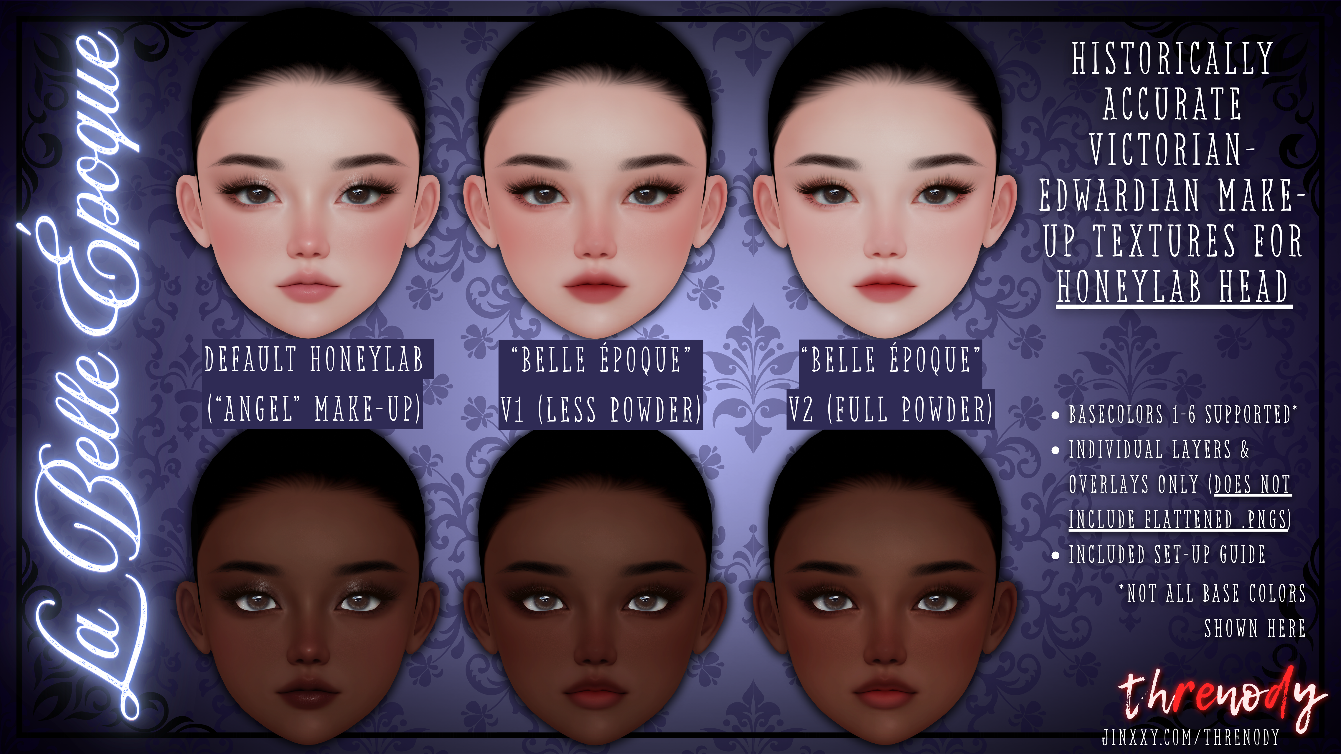 “La Belle Époque” ー Victorian Make-Up Textures 「SUNNY Head, HONEYLAB Head」