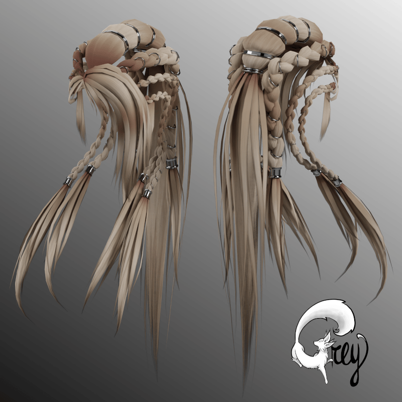 Volva Braids - Viking Hair [Commercial License]