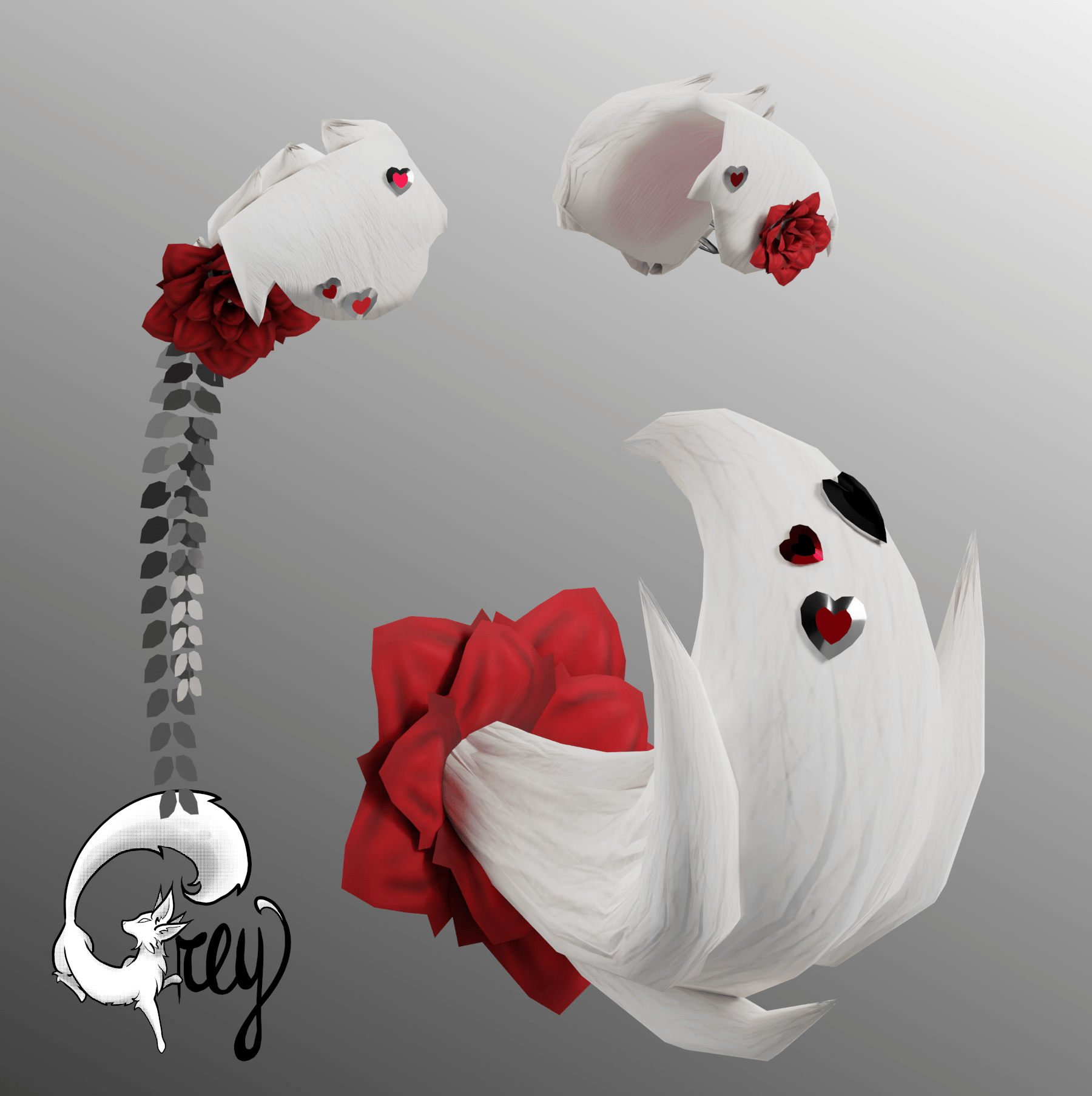 Rose Puppy Set [Commercial License]