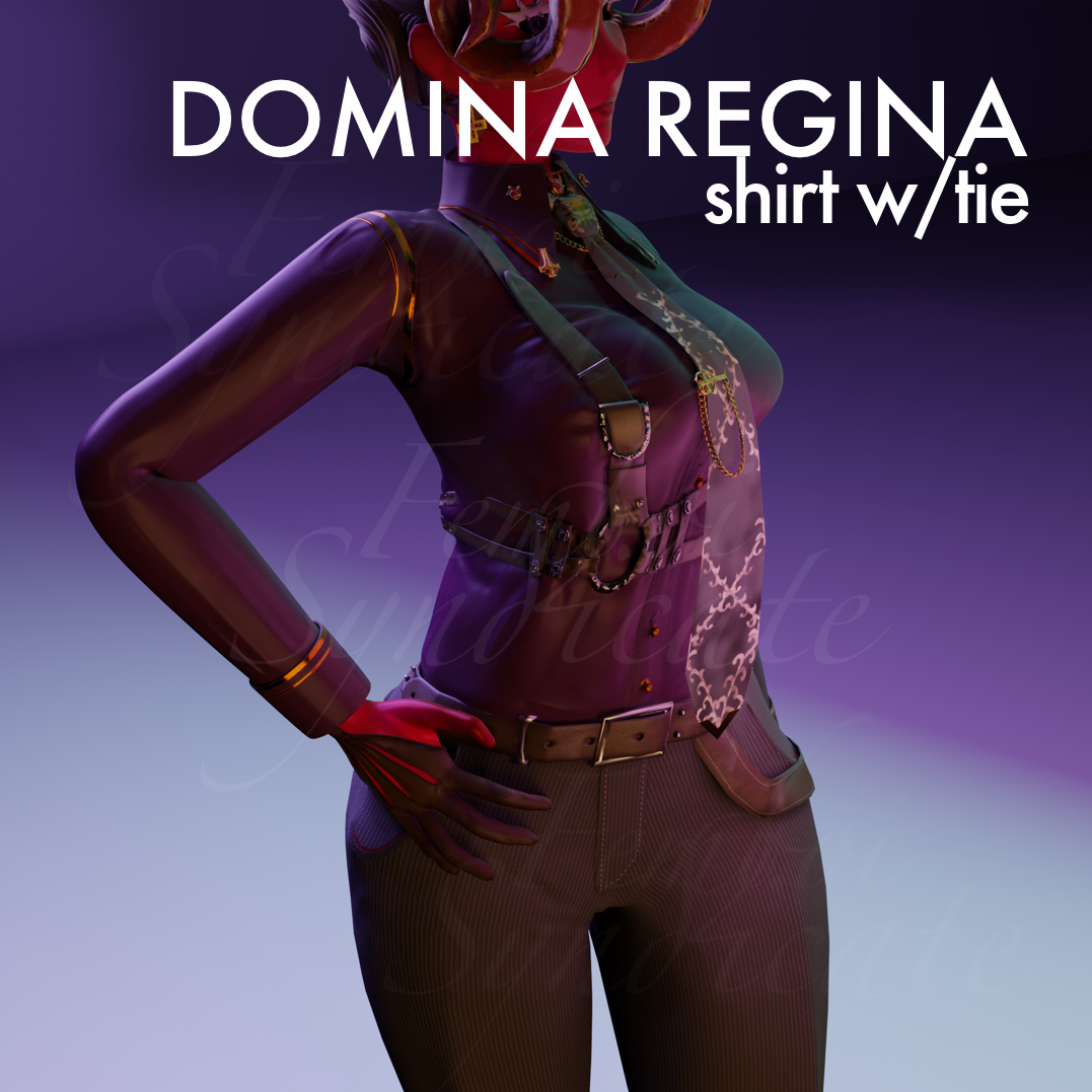 "Domina Regina" Button-up Shirt Set