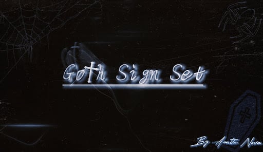 Goth Neon Sign Set -  ( Free prefab )