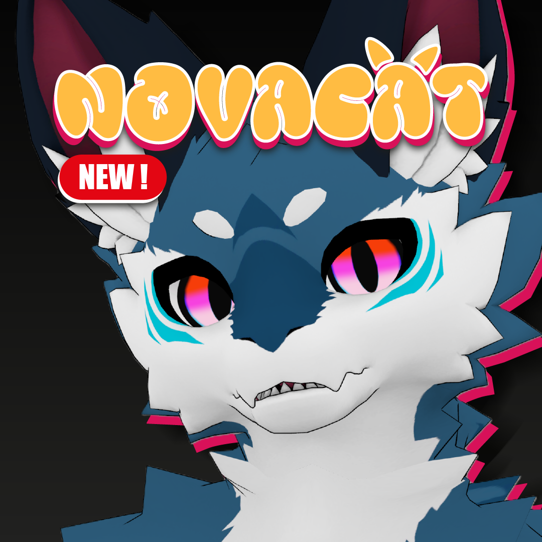 Novacat - VRChat Avatar (Novabeast Edit) - USE CODE "PRIDE2026" FOR 20% OFF 