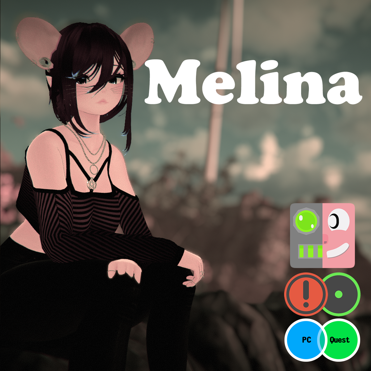 Melina the Rat Witch 🐀🧀(PC, OPTI, QUEST, SPS, Gogo Loco, VRCFT / Face Tracking)