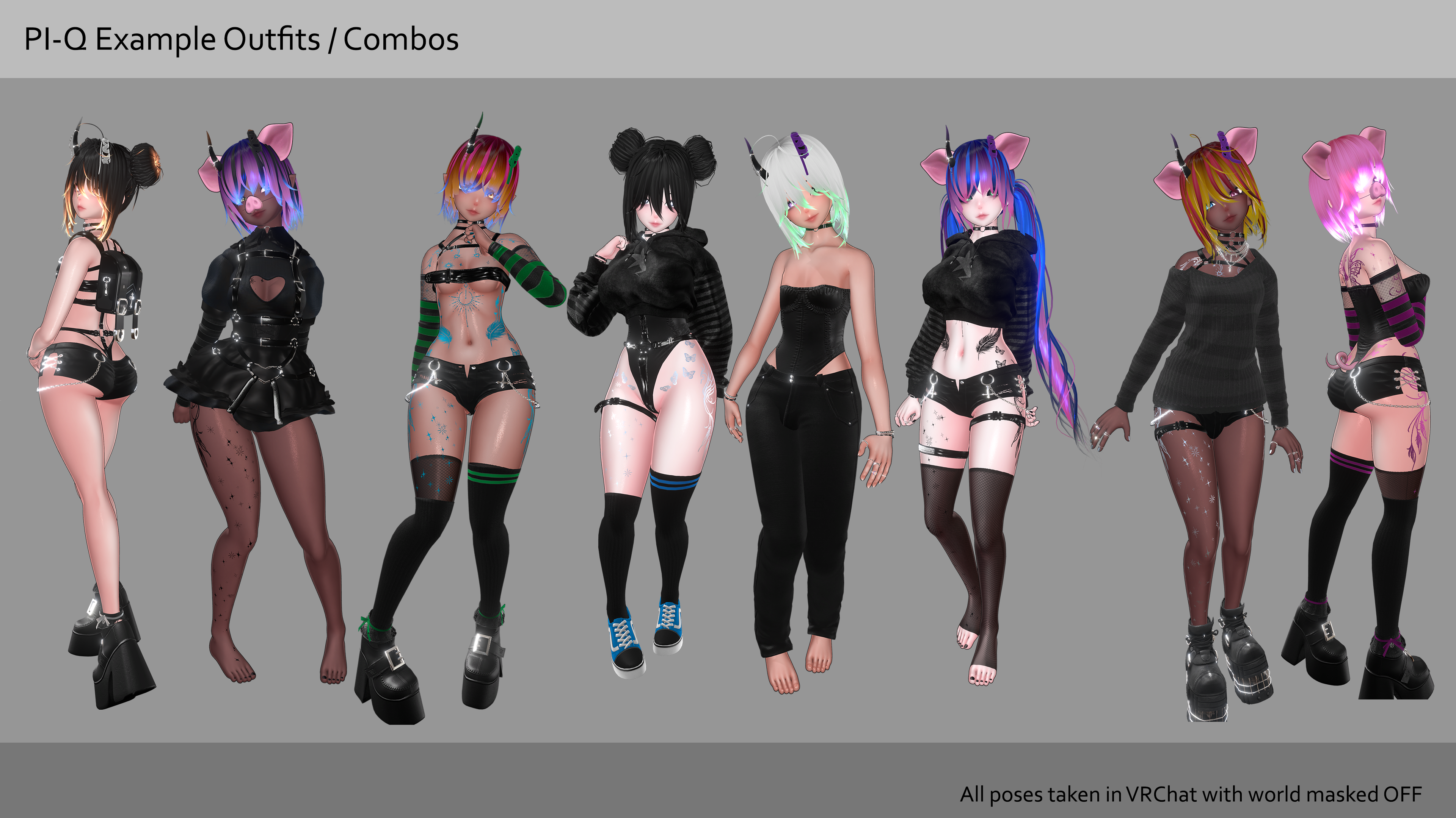 PI-Q the Hungry Piggy π· (Female / Femboy, PC, OPTI, QUEST, Gogo, VRCFT / Face Tracking, SPS, Lolipop)