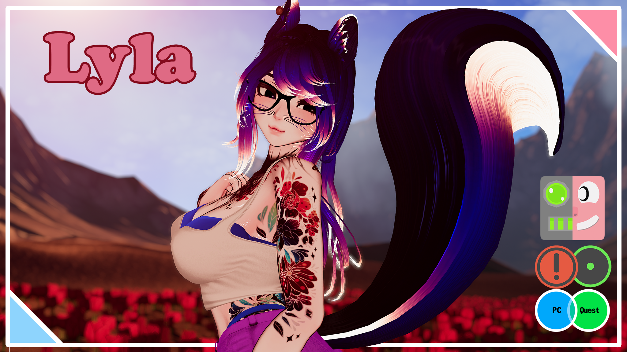 Lyla the Squirrel 🐿️ (Female / Femboy, PC, OPTI, QUEST, SPS/Lollipop, Gogo, VRCFT / Face Tracking)