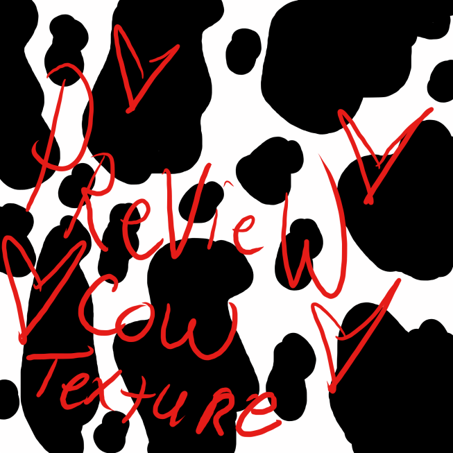 handmade cow textures