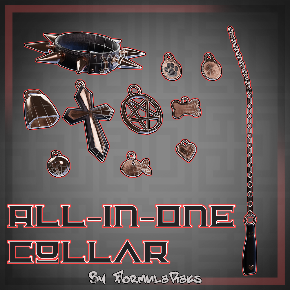 All-In-One Collar (11 charms/tags/leash options!)