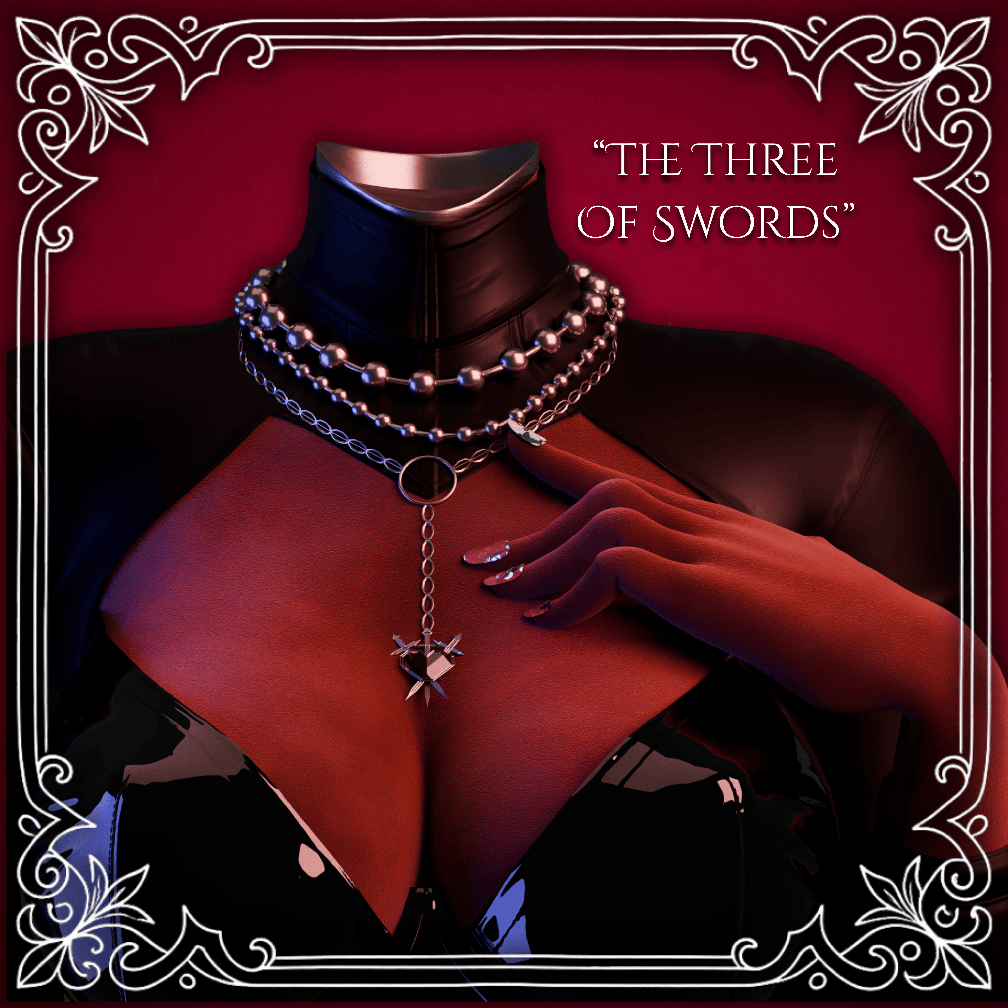 "The Three Of Swords" Necklace Stack