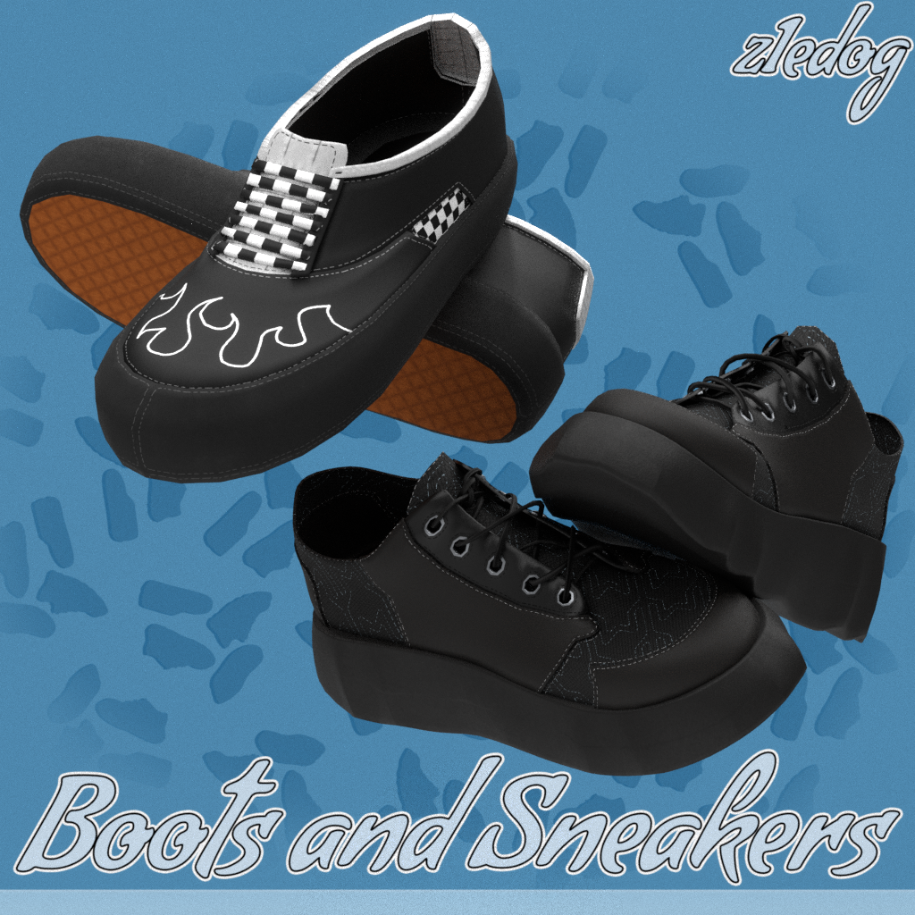 Boots and Sneakers - created by z1edog