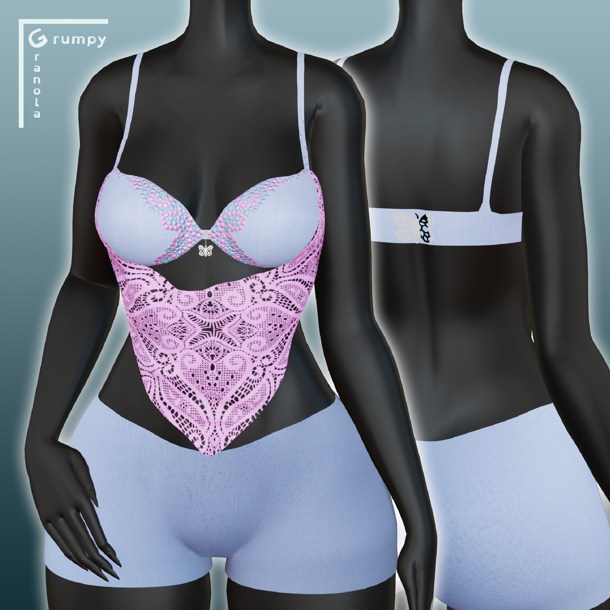 Gyaru Butterfly Set
