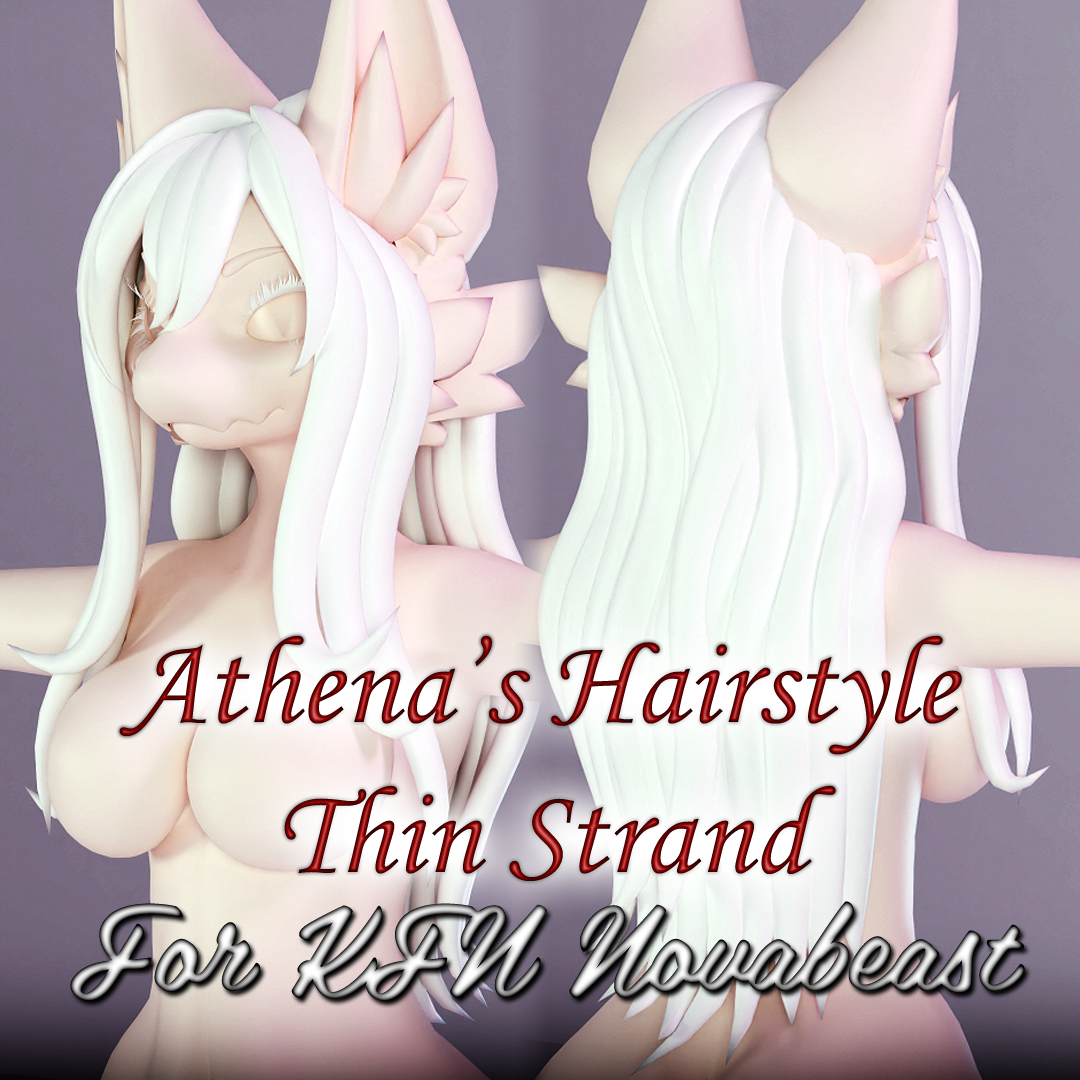 [1.0] Athena's Hairstyle Thin Strand For KFN Novabeast