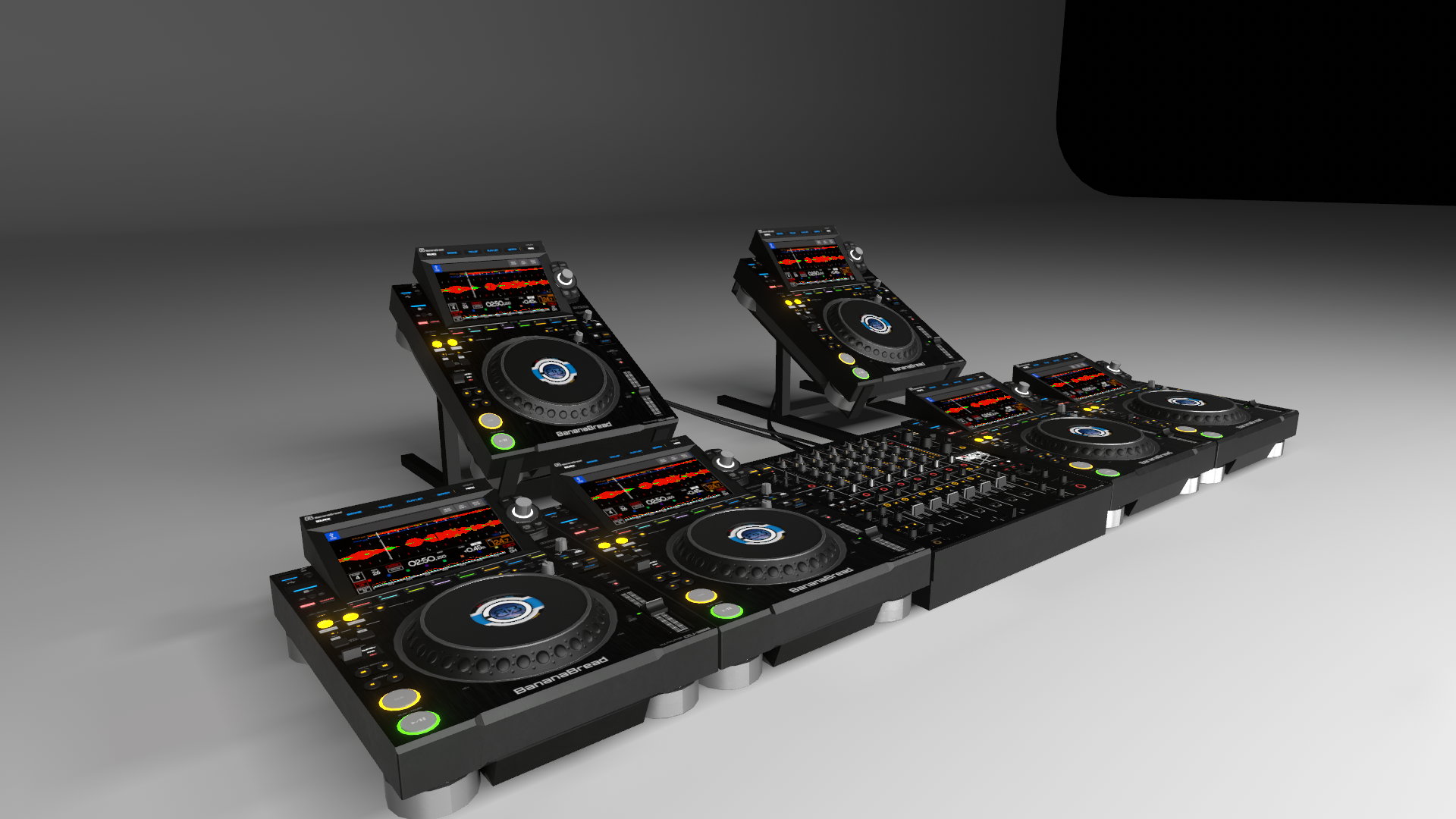 Banana CDJ-3000 & DJM-V10