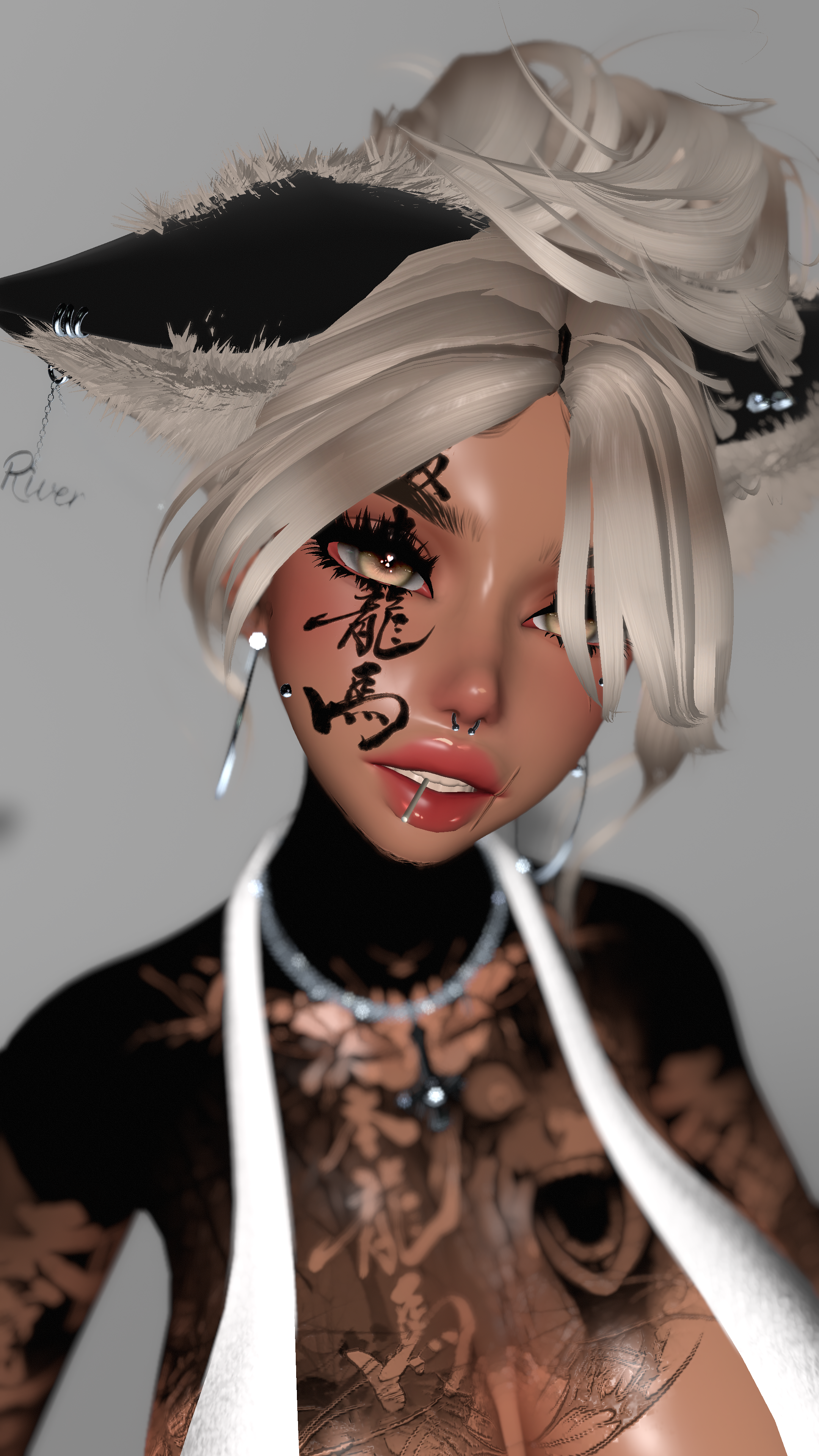 4K ANIME FEMALE HEAD TEXTURE - AMELIA & SAVI