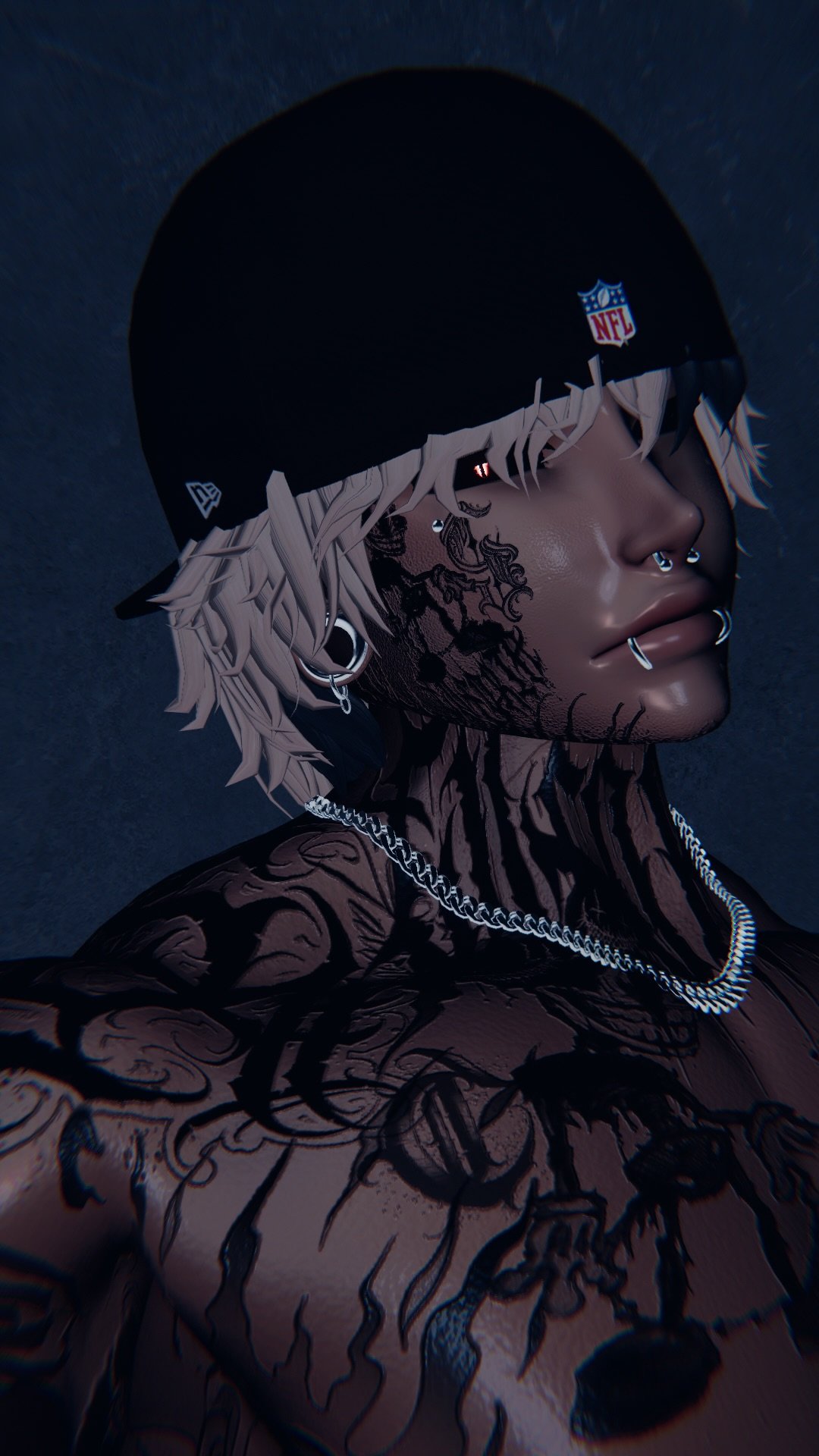 4K EVIL MALE BODY TEXTURE - ACE, AKI
