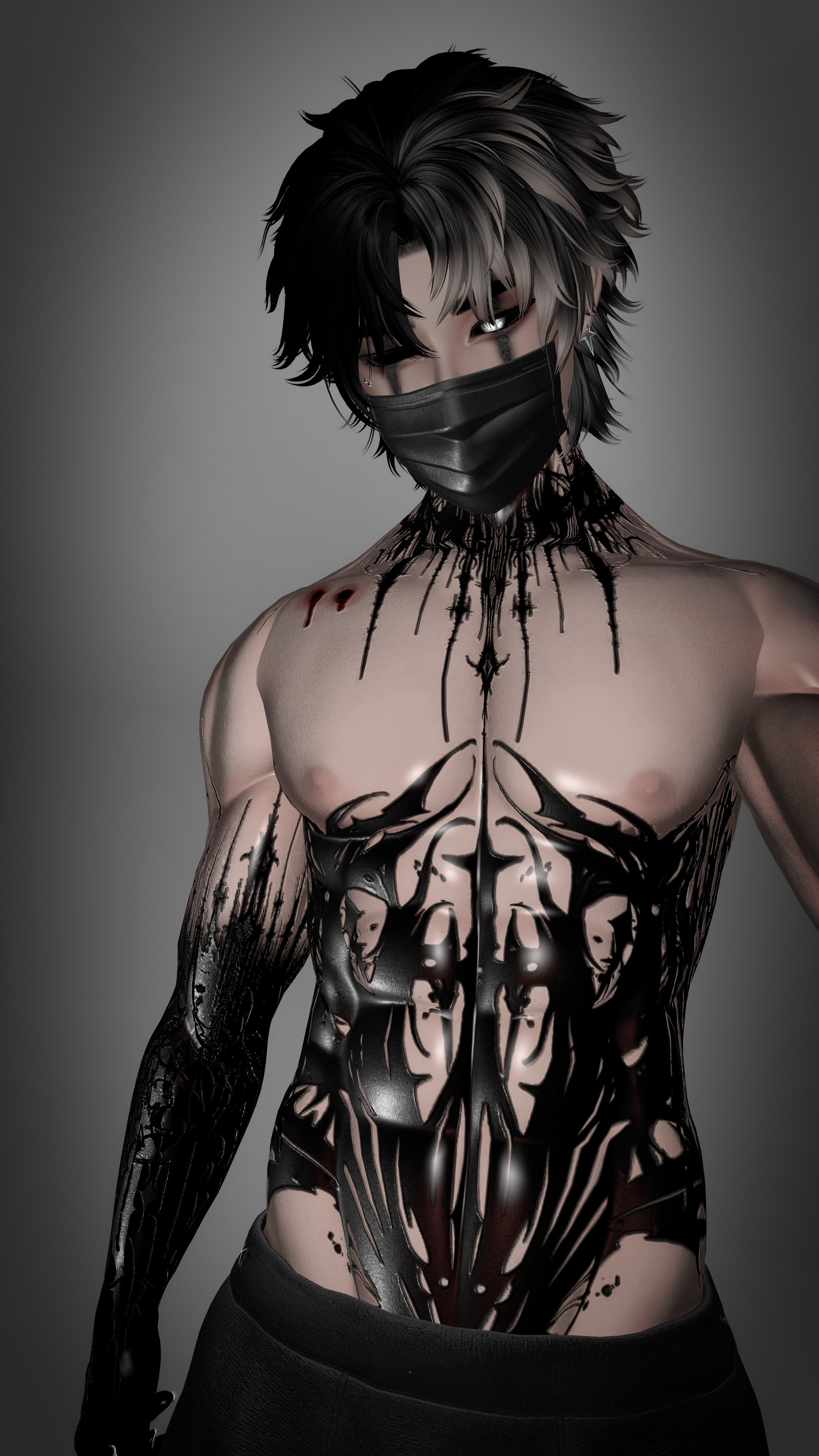 4K VAMP MALE BODY TEXTURE - HALLOWEEN