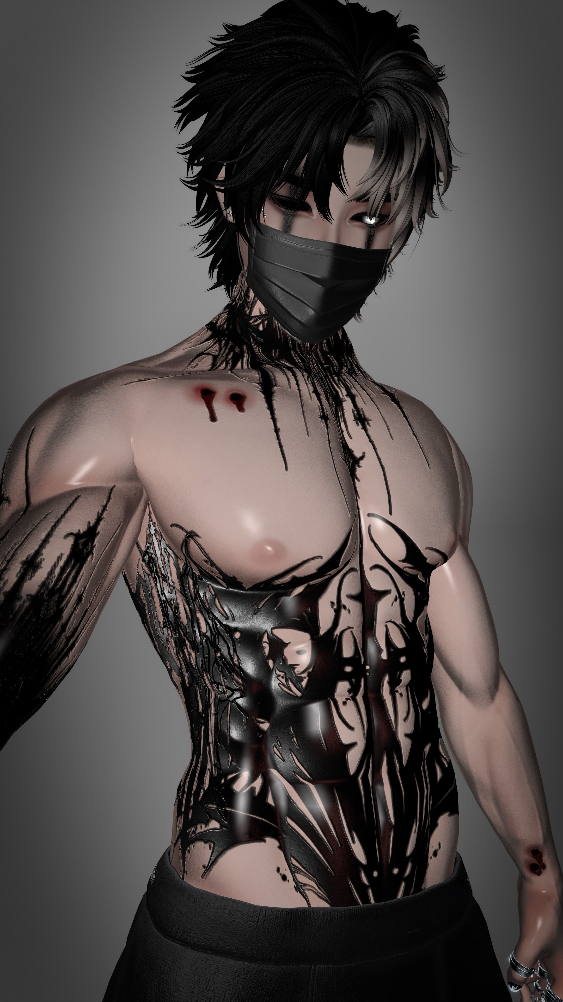 4K VAMP MALE BODY TEXTURE - HALLOWEEN