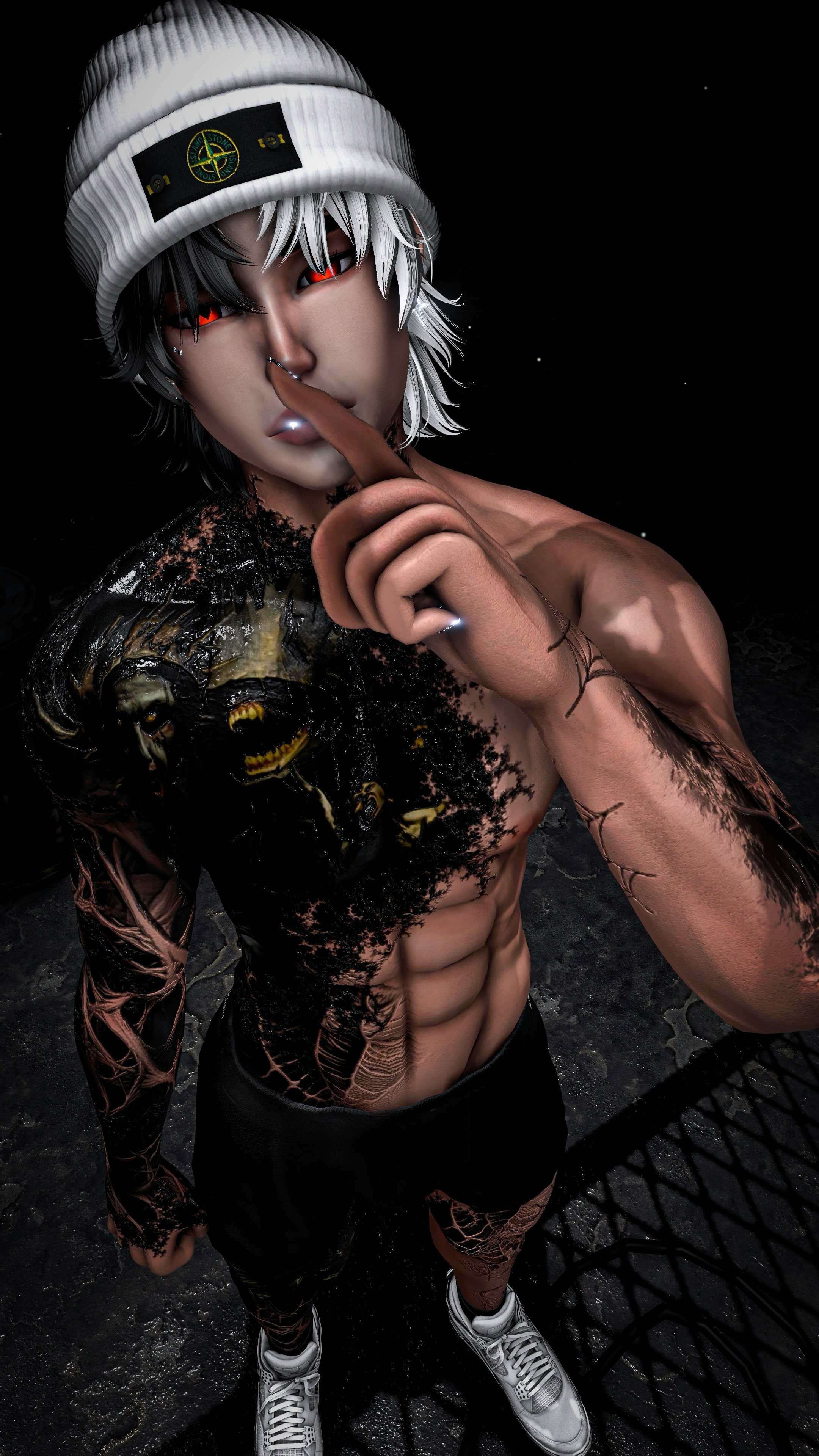 4K MERCY MALE HALLOWEEN TEXTURE - ACE, AKI, EXO V4