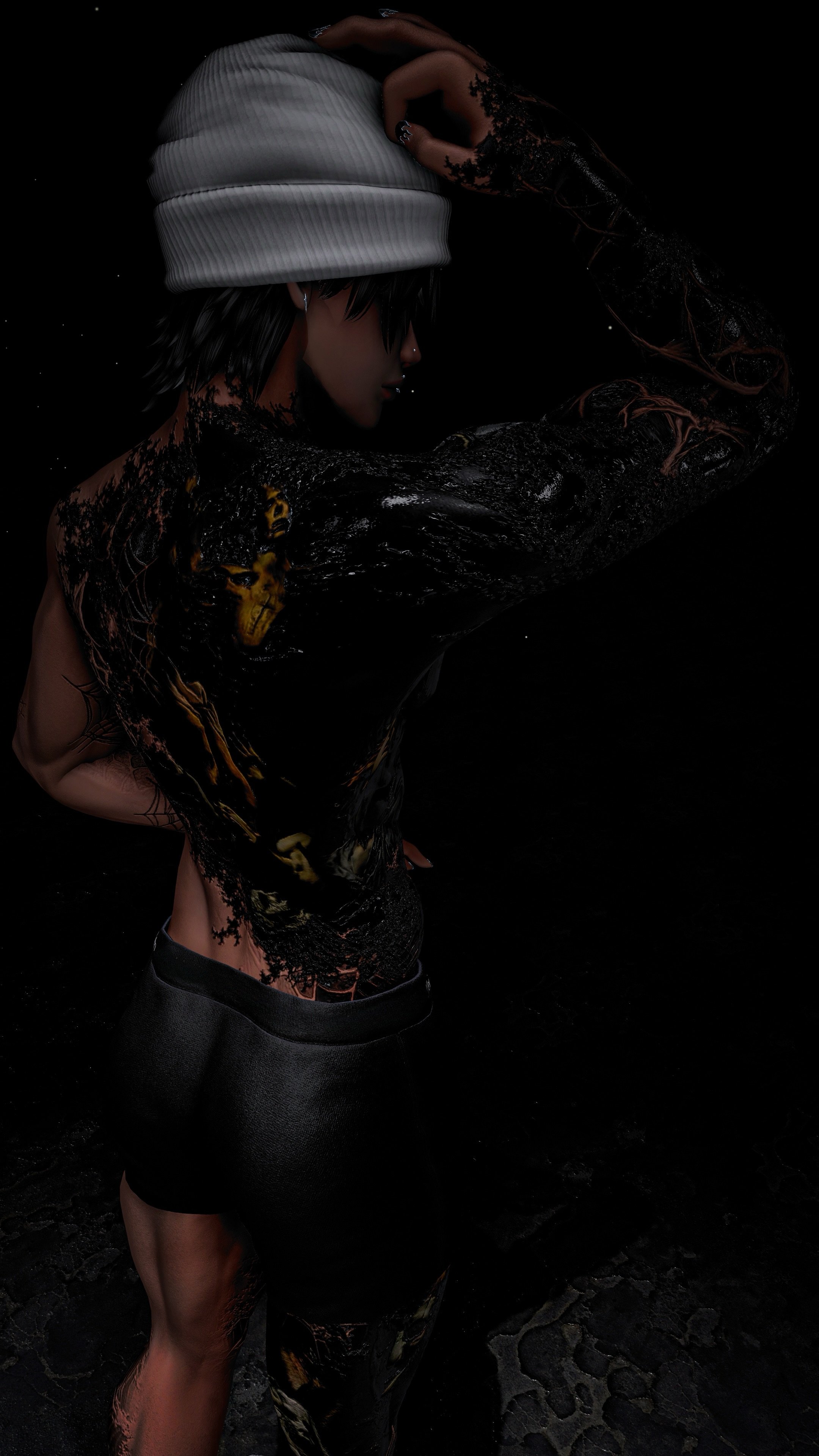 4K MERCY MALE HALLOWEEN TEXTURE - ACE, AKI, EXO V4