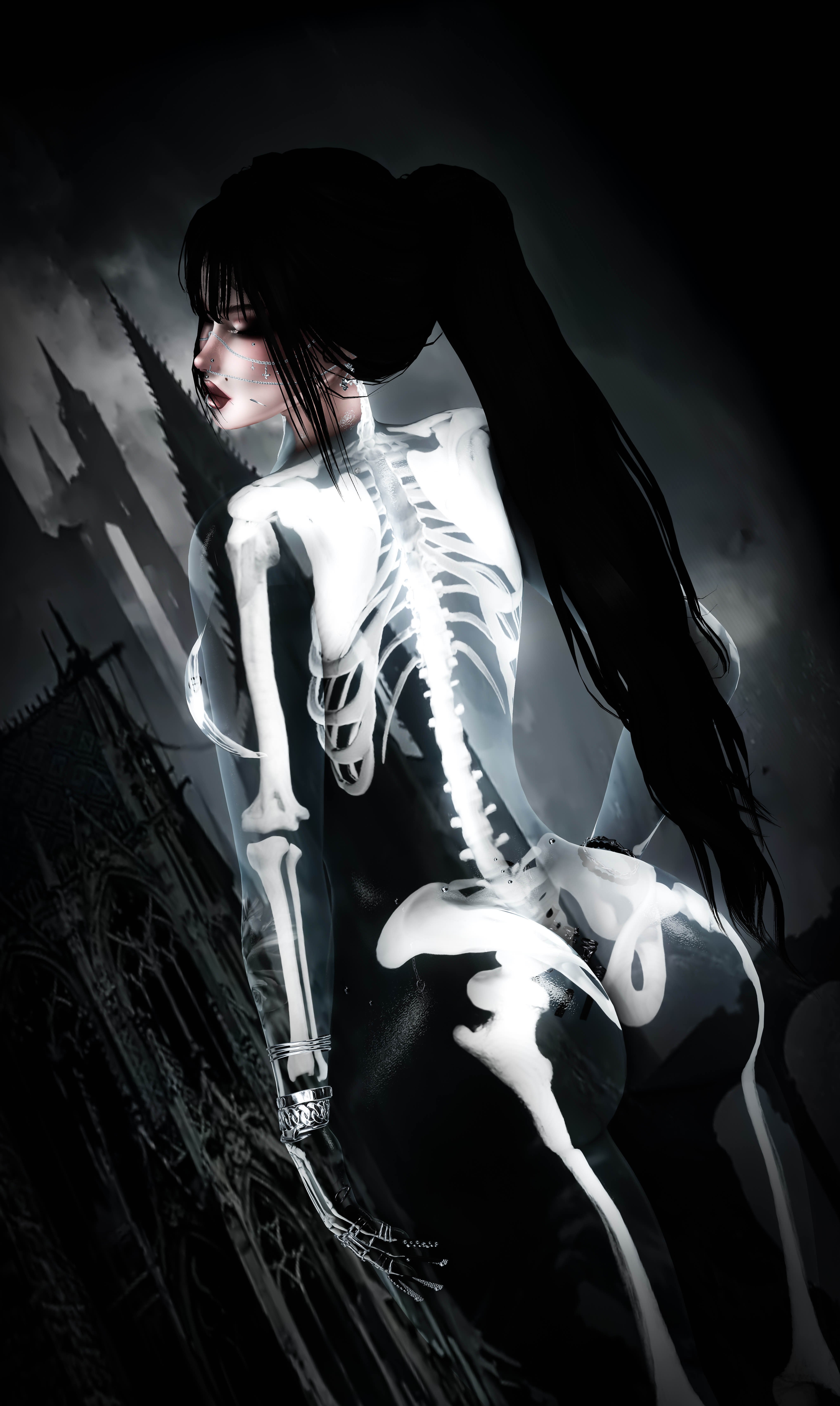 4K GHOST TRANSPARENT HALLOWEEN TEXTURE - FEMALE