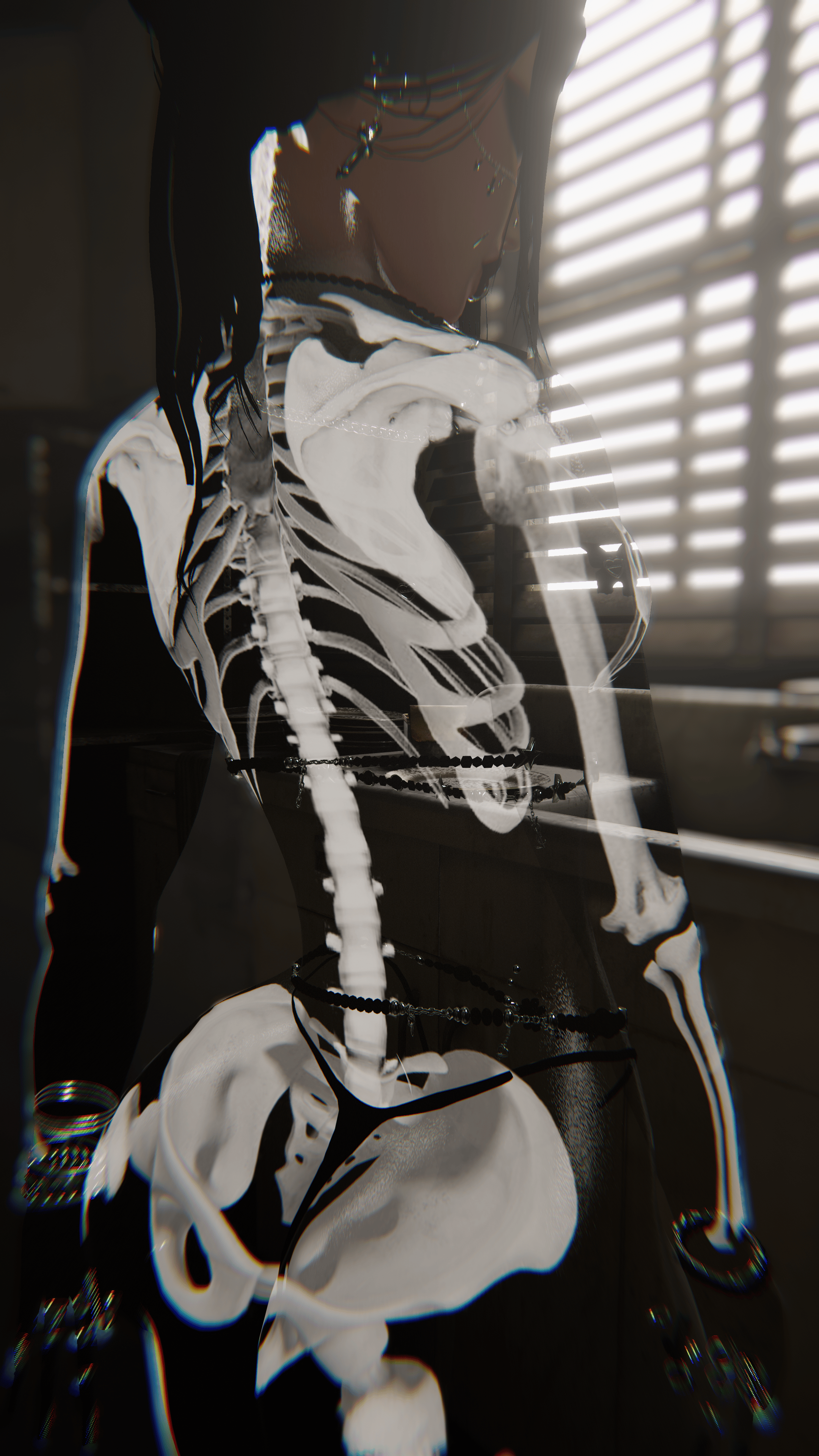 4K GHOST TRANSPARENT HALLOWEEN TEXTURE - FEMALE