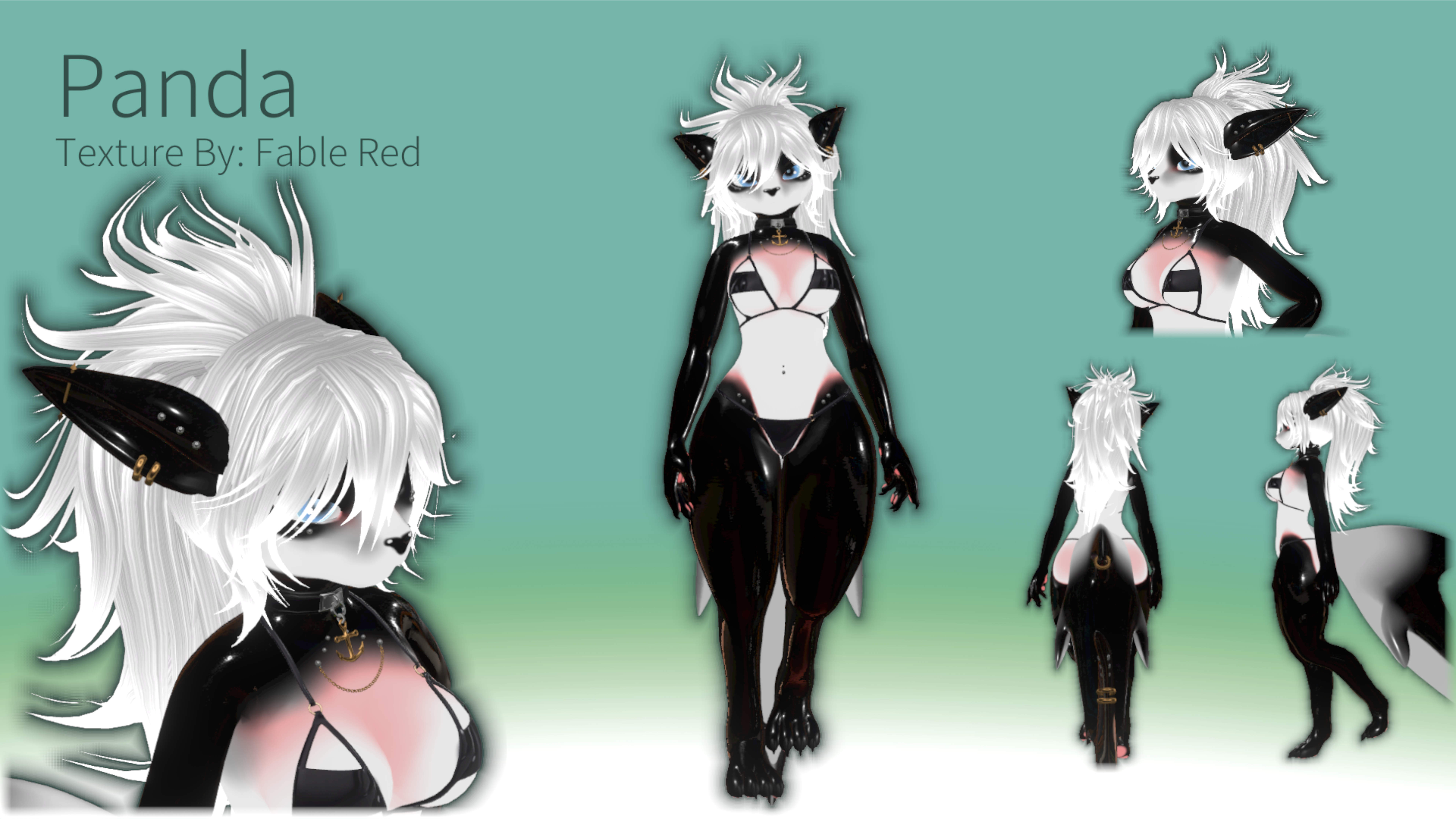 Nanami The Shark - Panda Texture