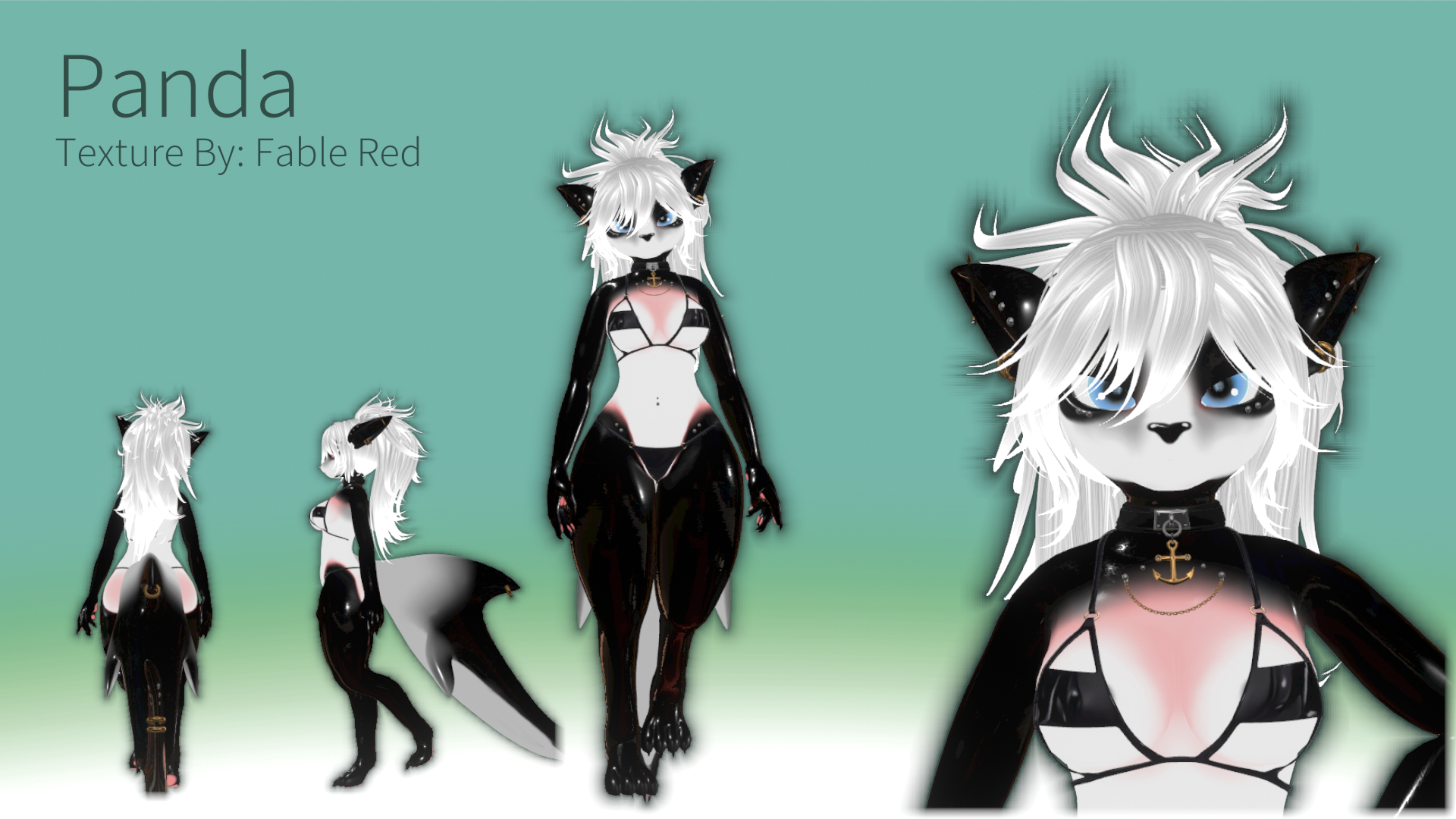 Nanami The Shark - Panda Texture