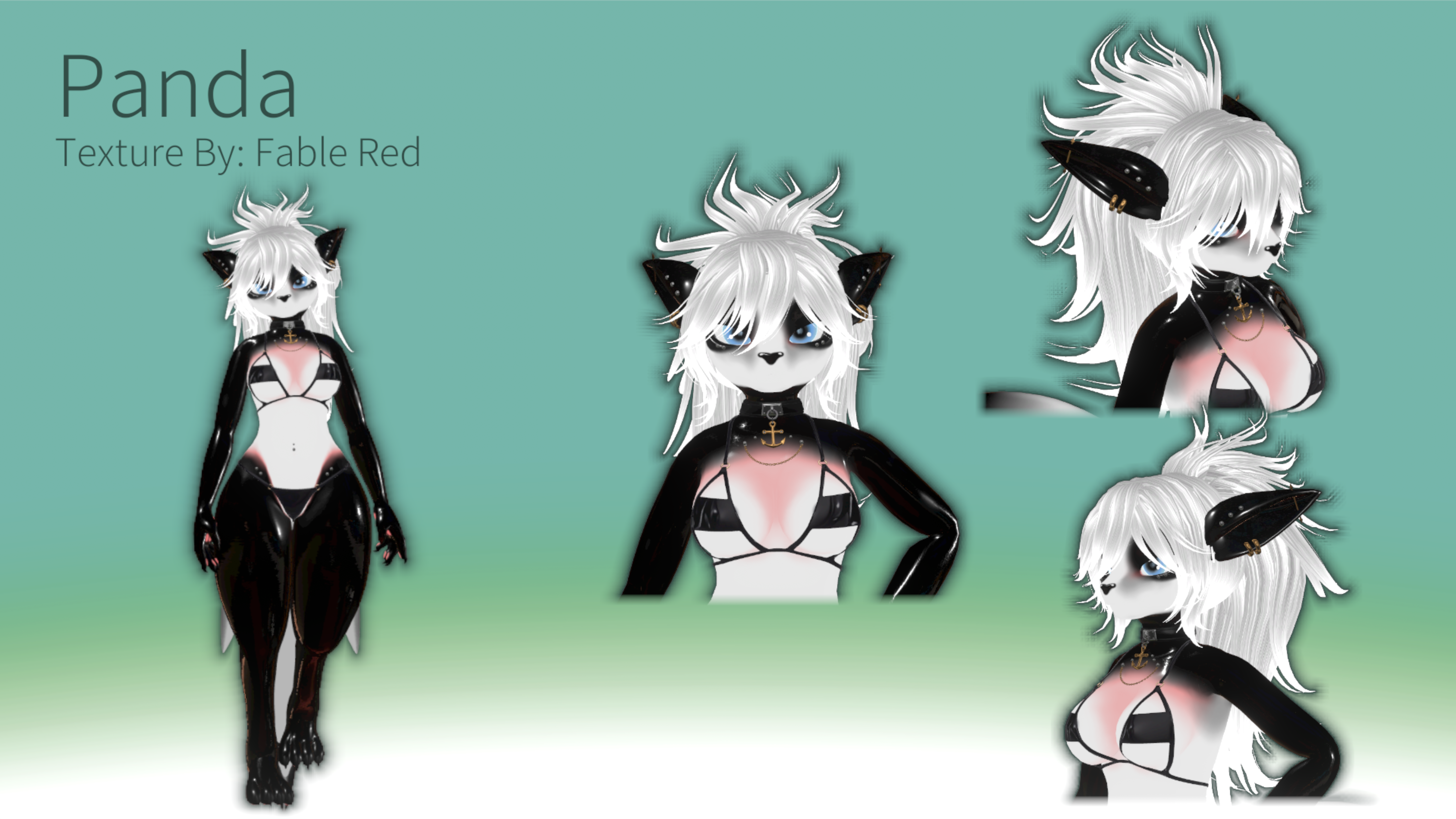 Nanami The Shark - Panda Texture