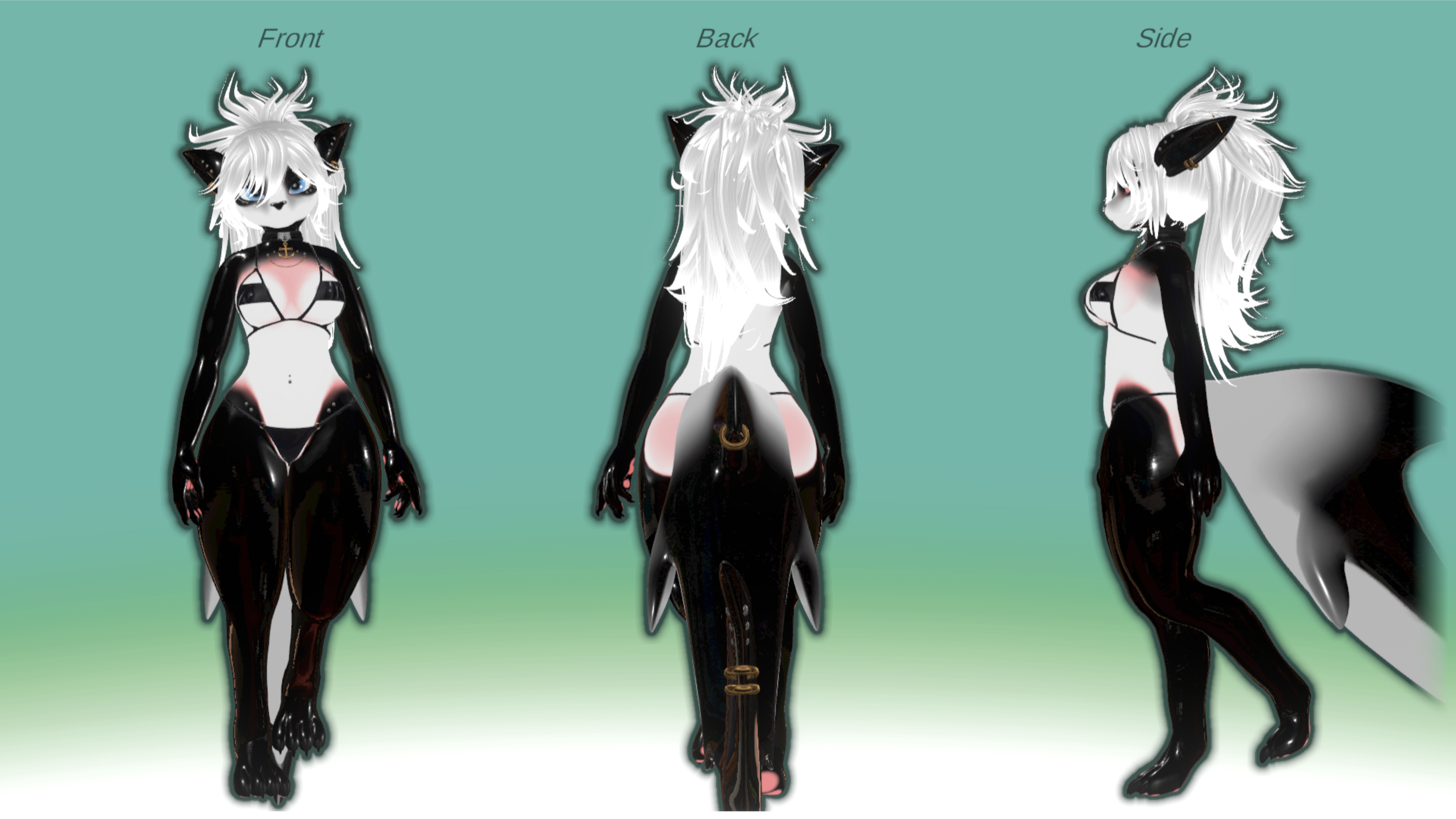 Nanami The Shark - Panda Texture