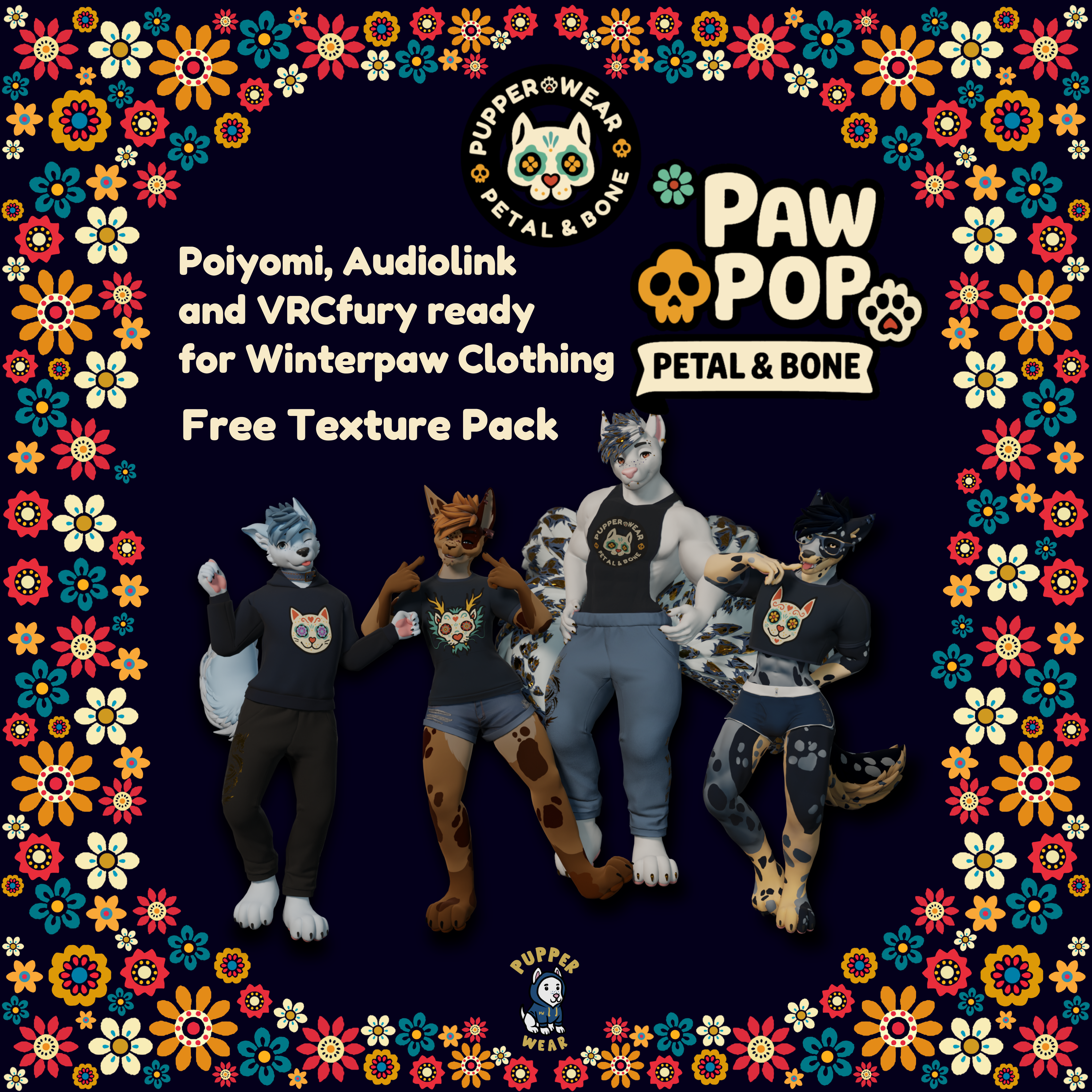 Pupper Wear - Paw Pop Collection - Petal & Bone - Winterpaw