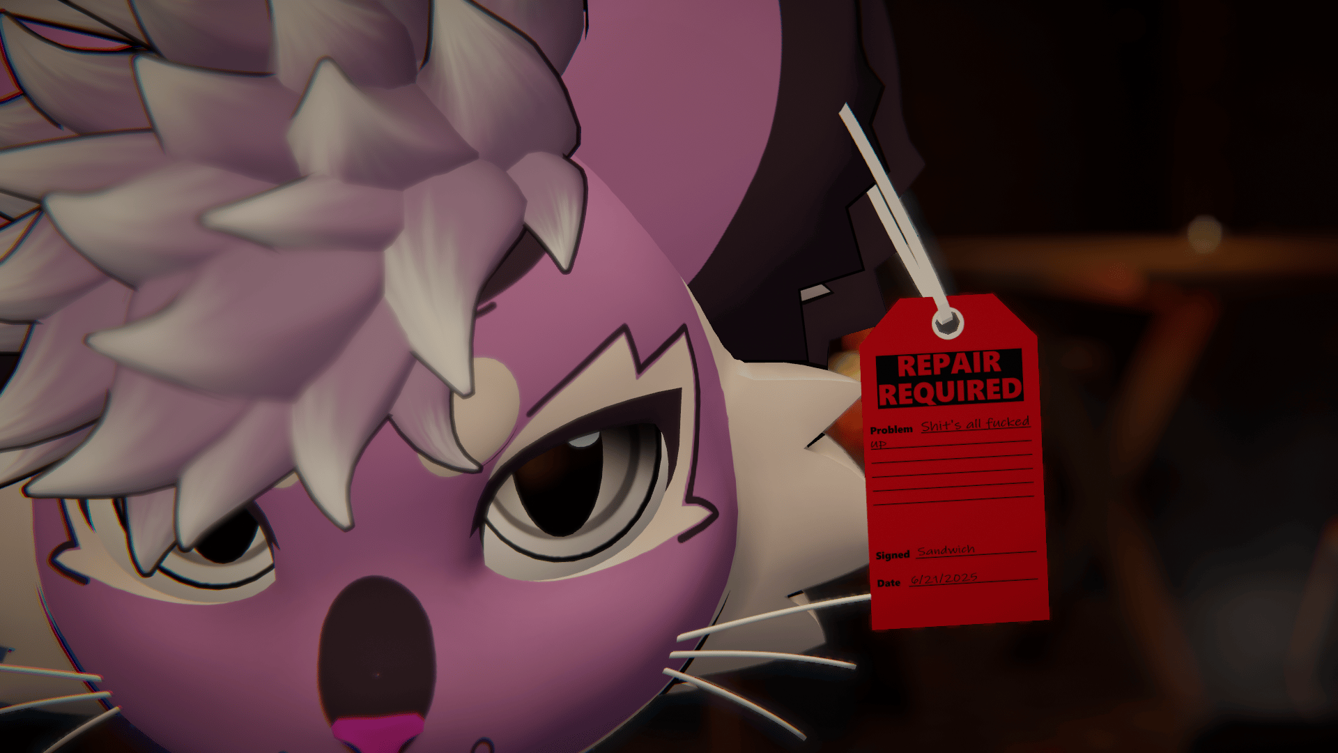 Lock Out Tag Out Repair Required Tag | FREE vrchat asset |